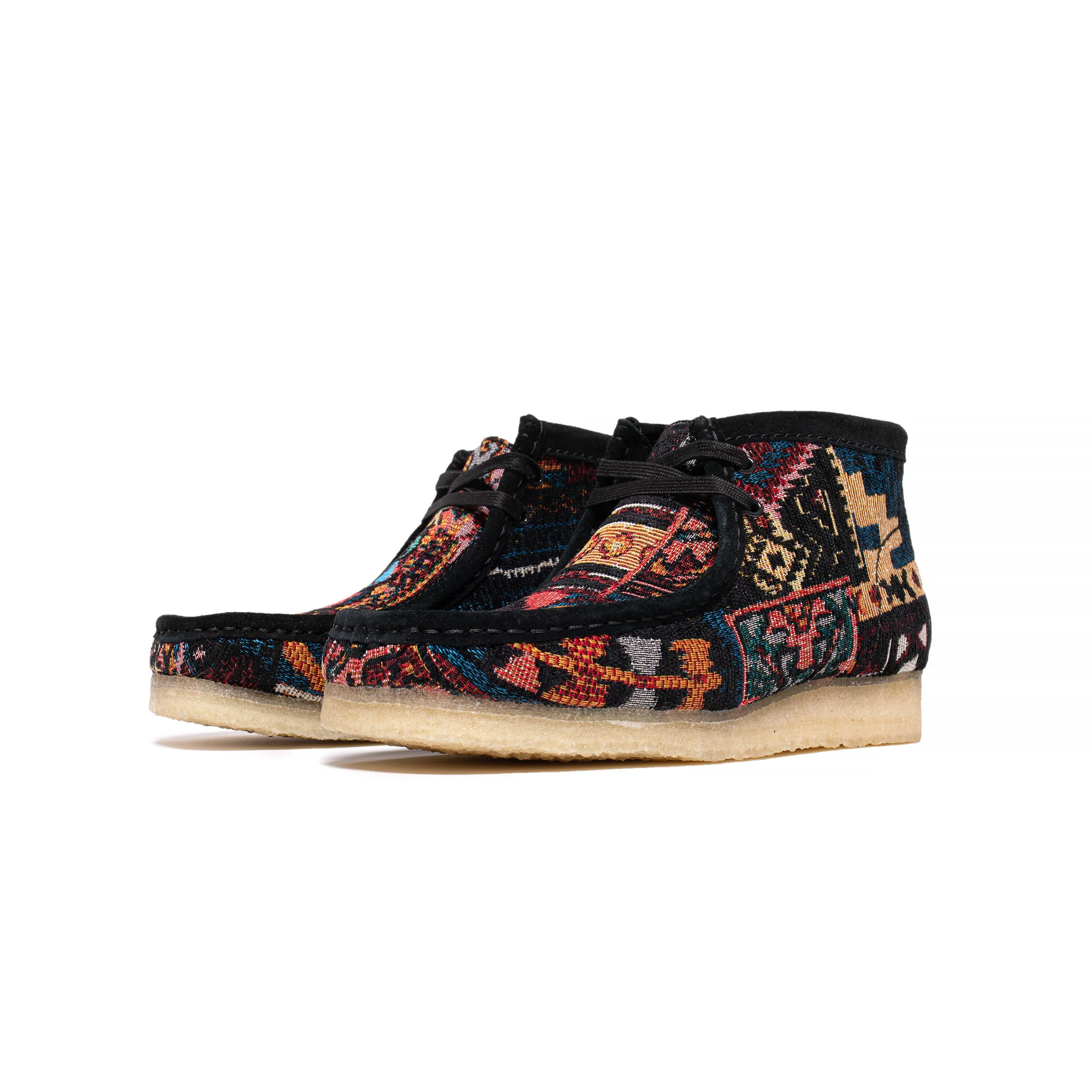 Clarks Mens Wallabee Boot 'Black' - Image 2