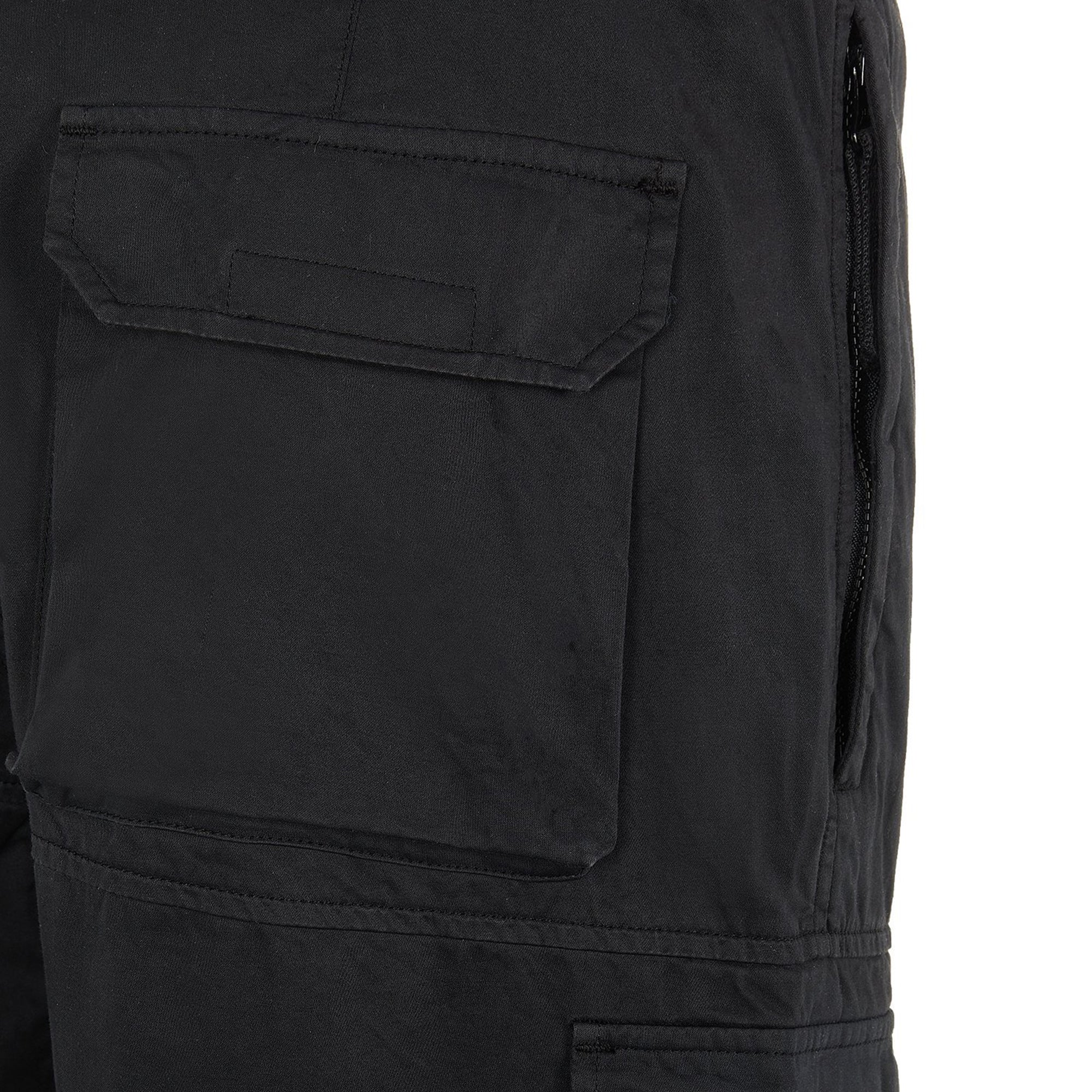 Stone Island Mens Stretch Cotton Pants Black - Image 4