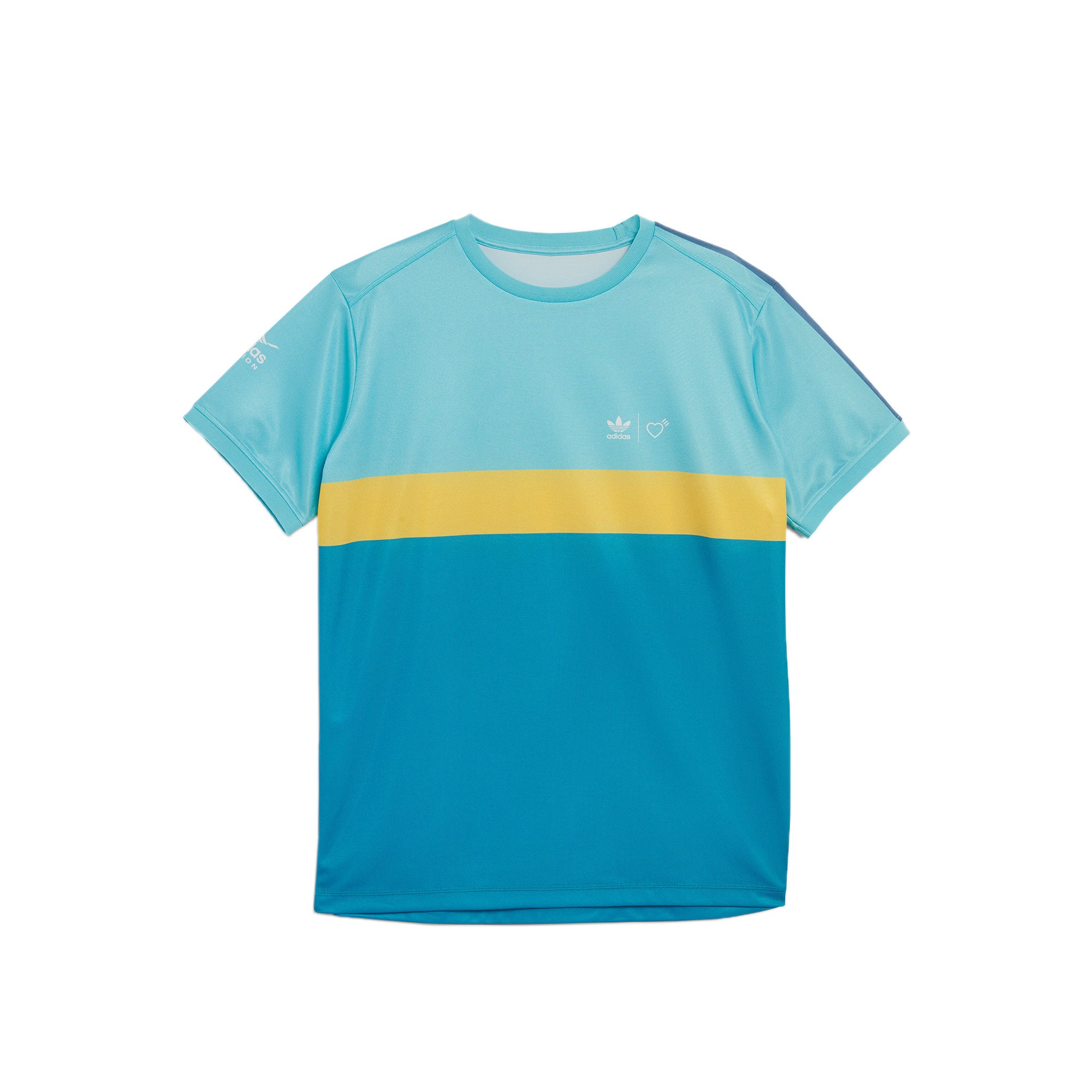 Adidas by Human Made Mens Graphic Tee LT Aqua