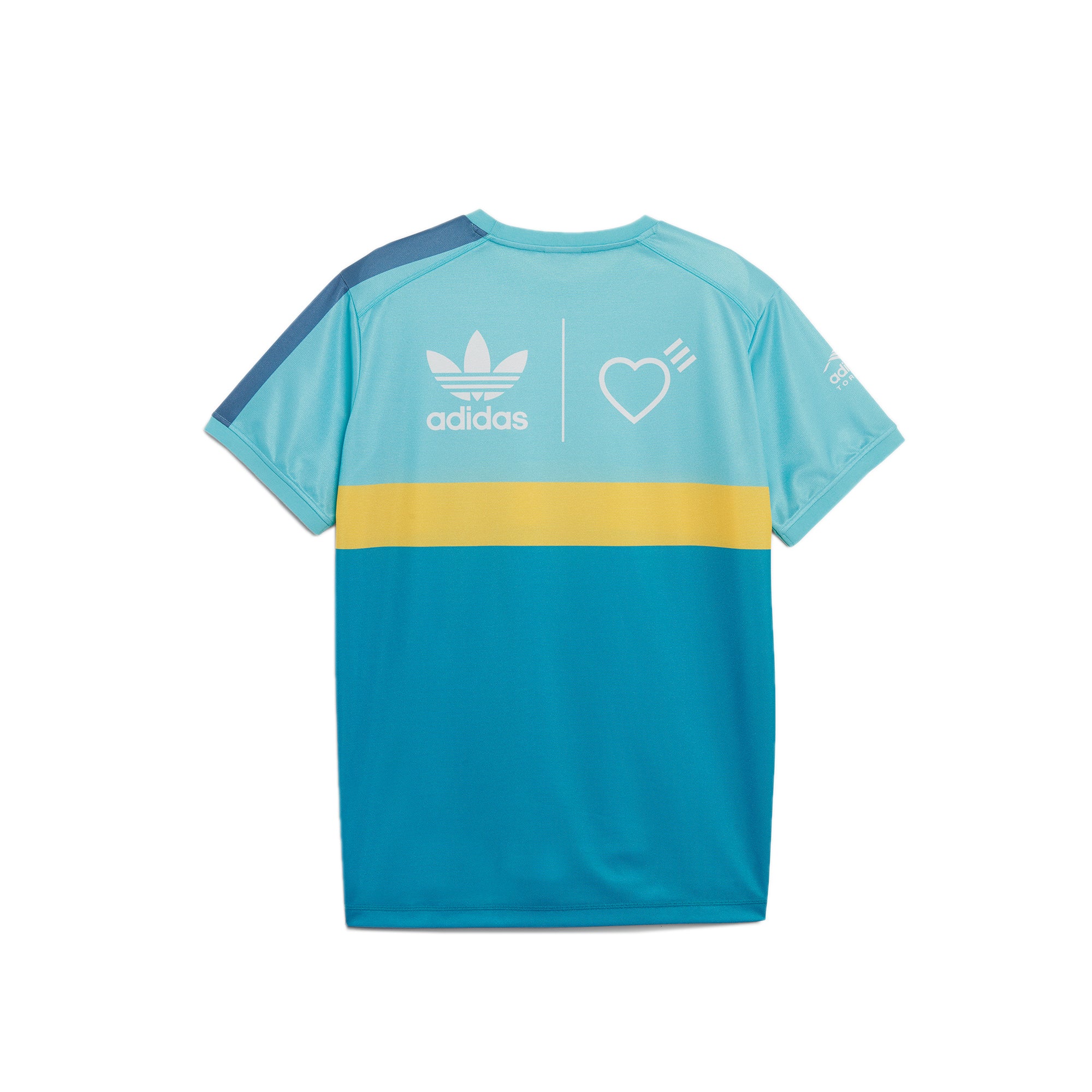 Adidas by Human Made Mens Graphic Tee LT Aqua - Image 2