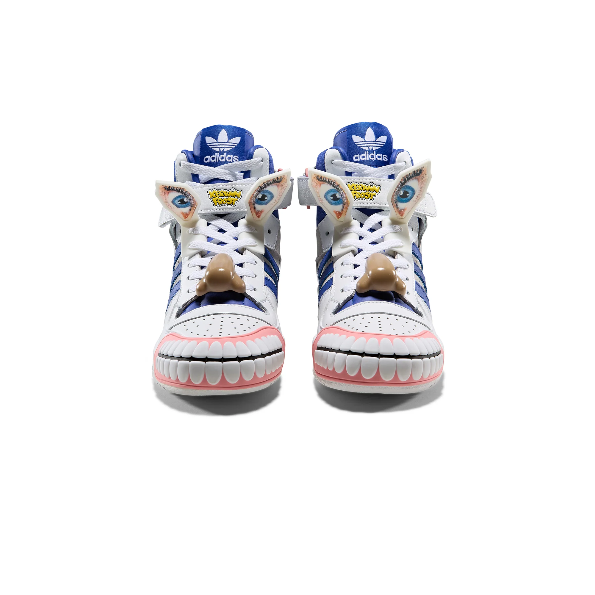 Adidas x KF Mens Forum Hi Humanchives Shoes 'FTWR White' - Image 3