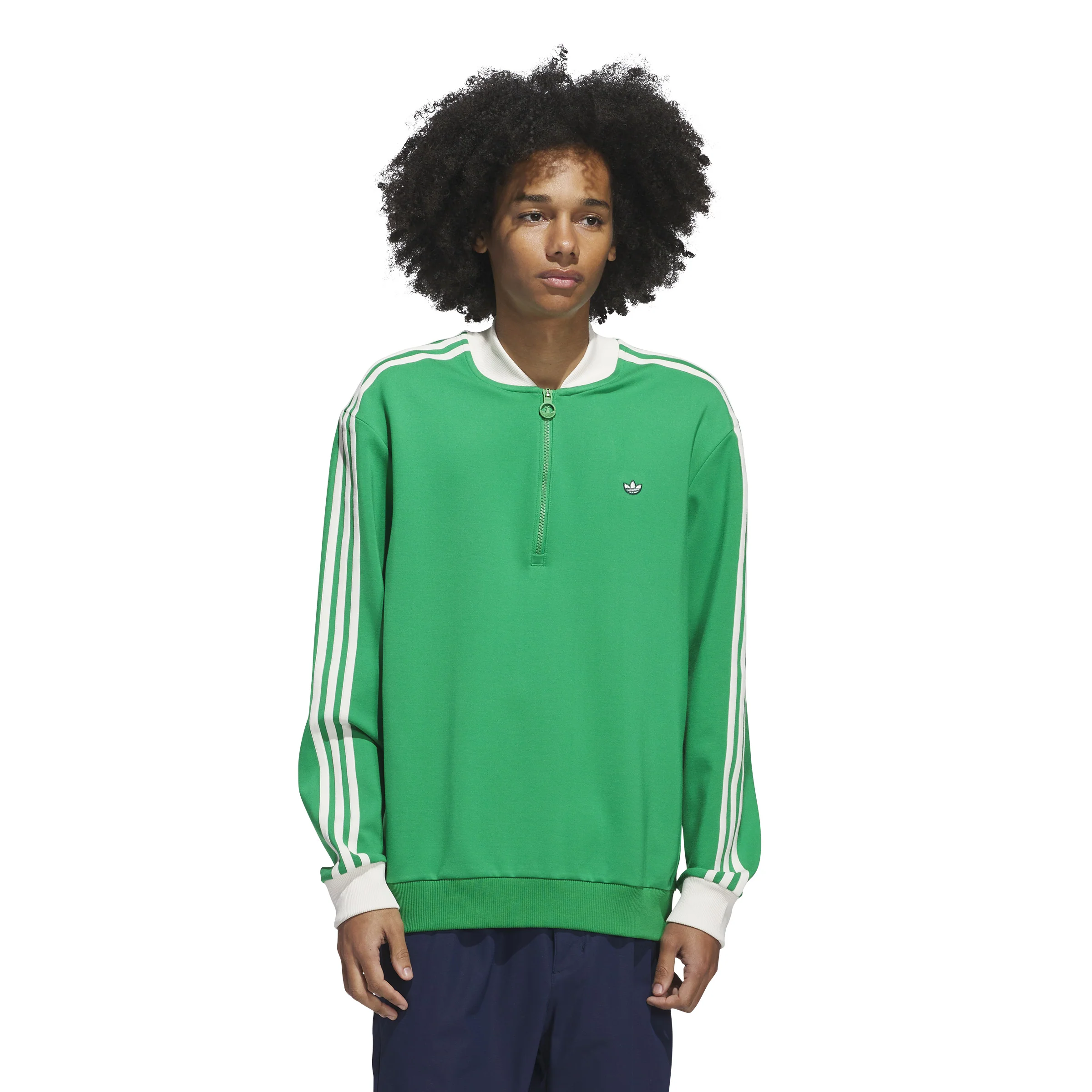 Adidas Golf Originals 3-Stripes 1/4 Zip Sweatshirt - Image 2