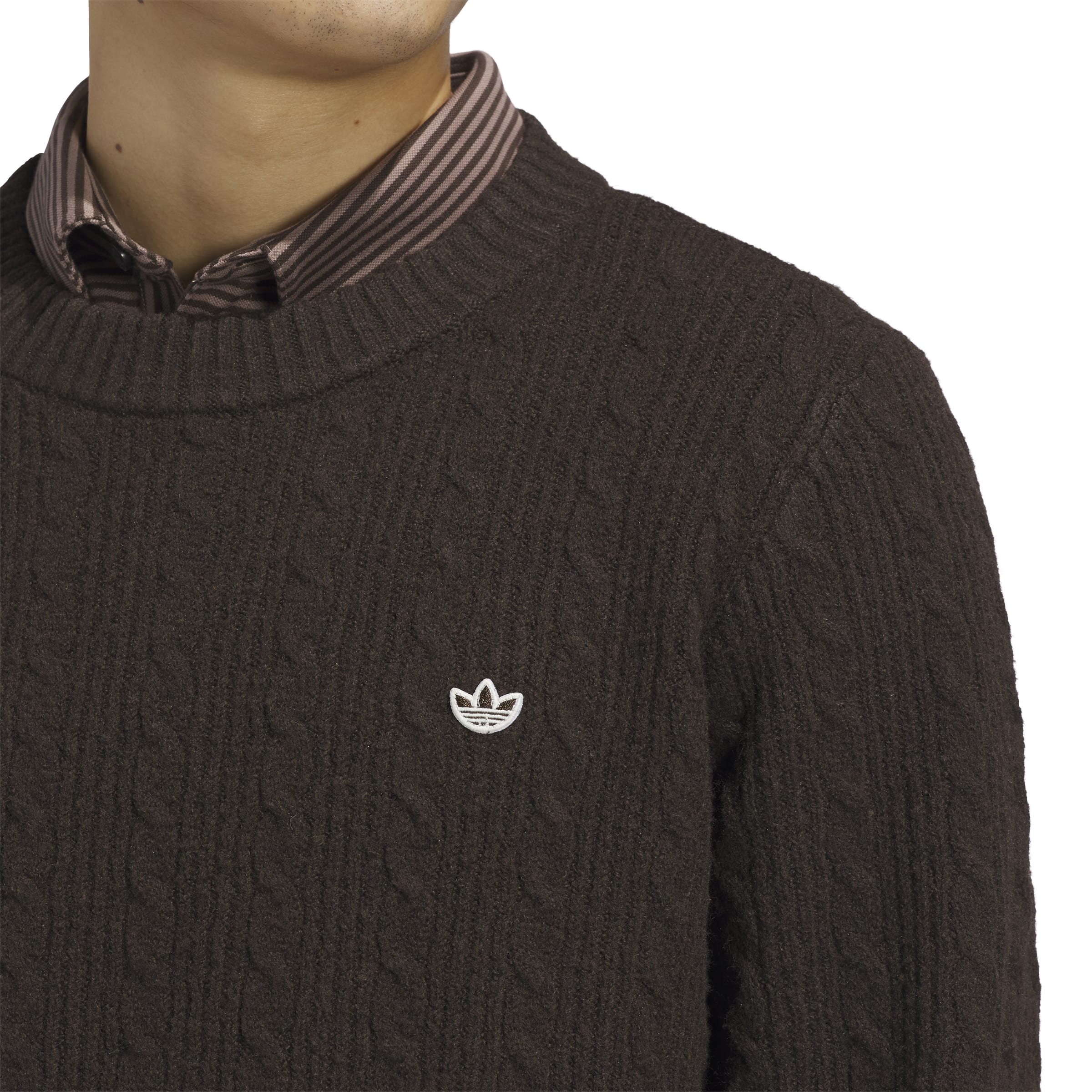 Adidas Golf Mens Originals Cableknit Sweatshirt - Image 4