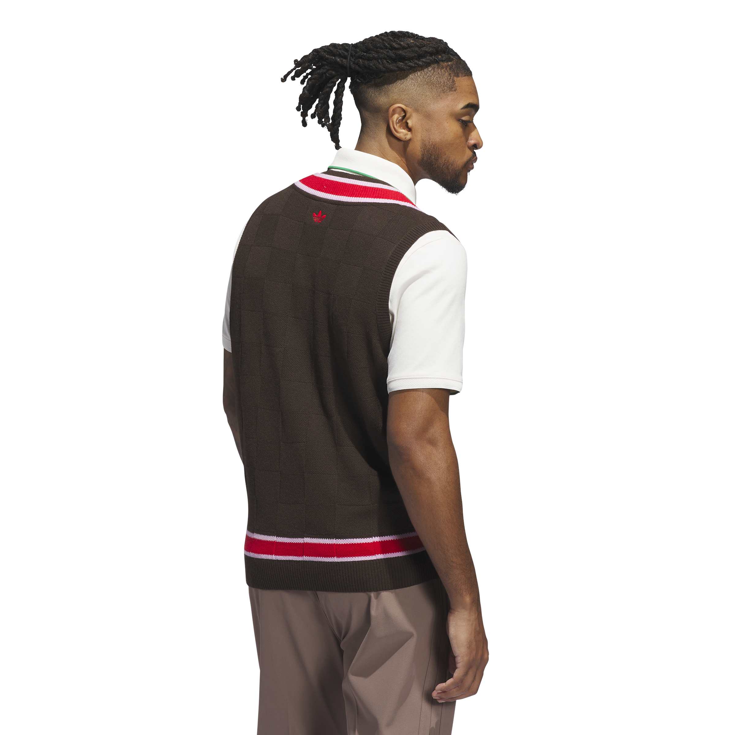 Adidas Golf Mens Originals Knit Vest - Image 3