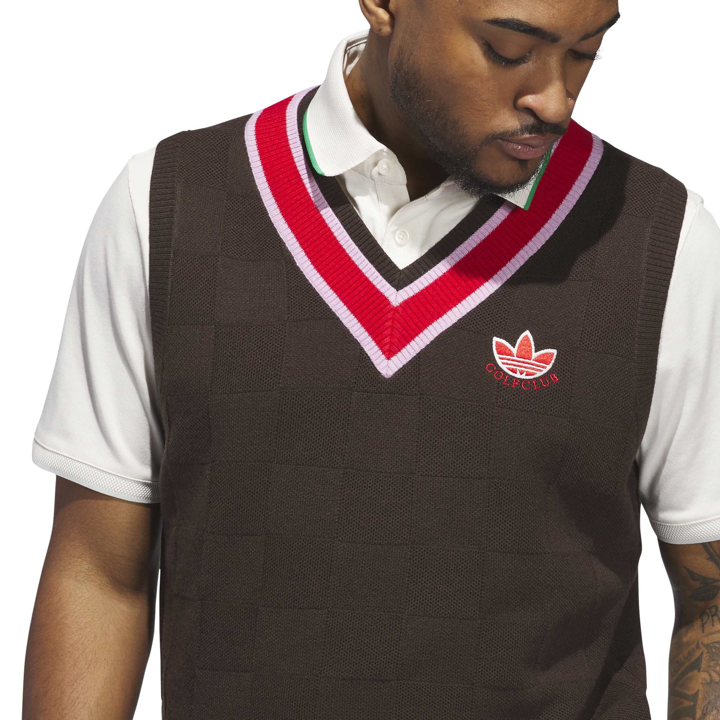 Adidas Golf Mens Originals Knit Vest - Image 4