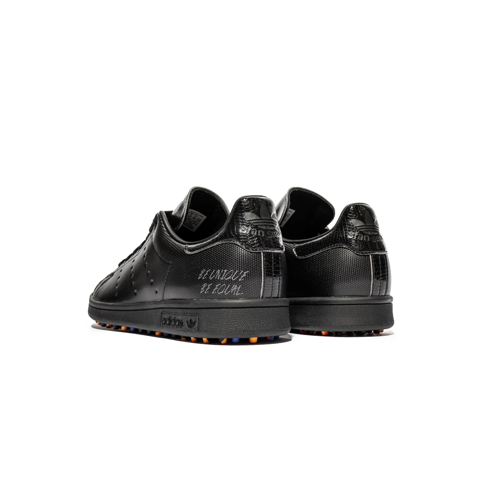 Adidas Mens Stan Smith Golf Shoes 'Core Black' - Image 3