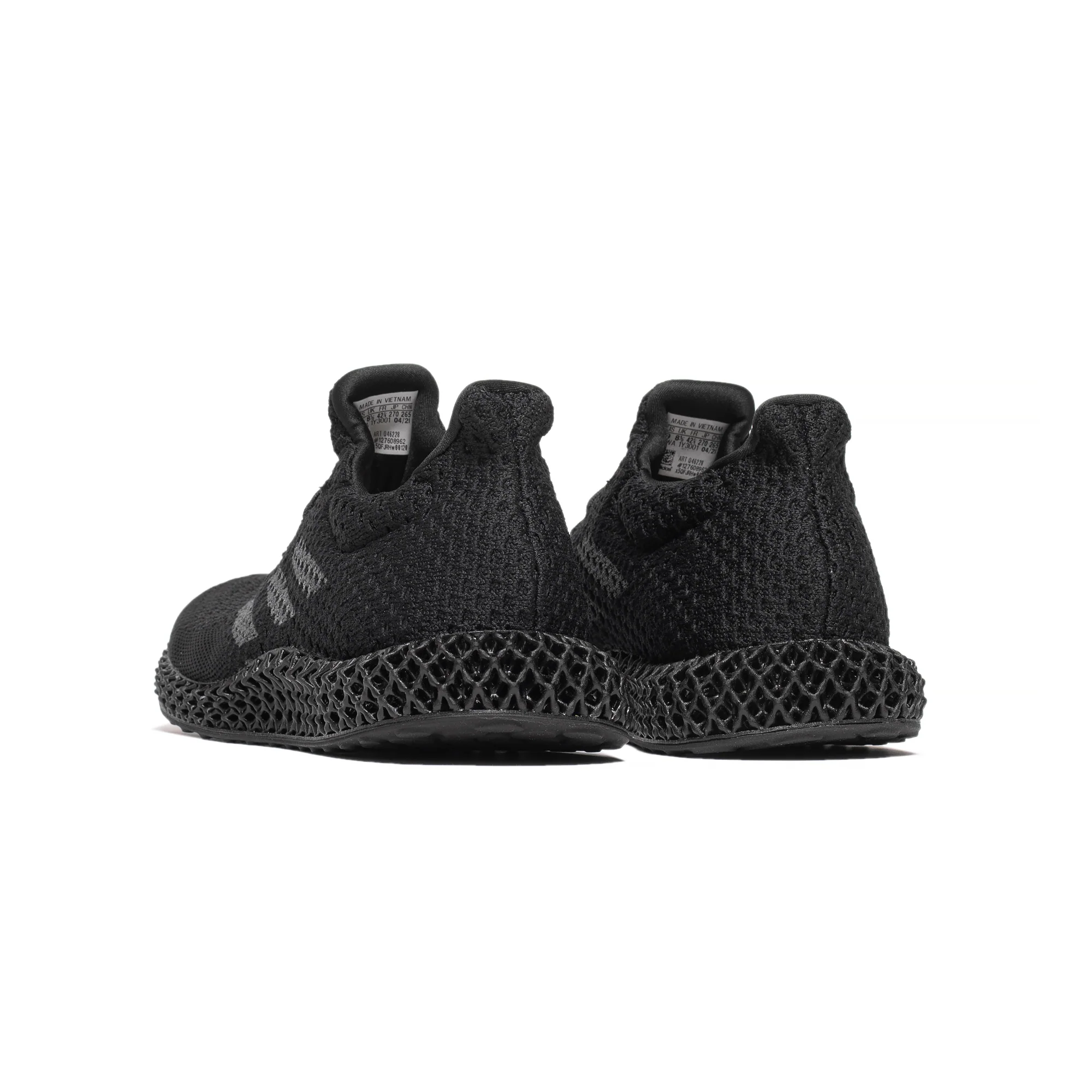 Adidas Mens 4D Futurecraft Shoes 'Black' - Image 3