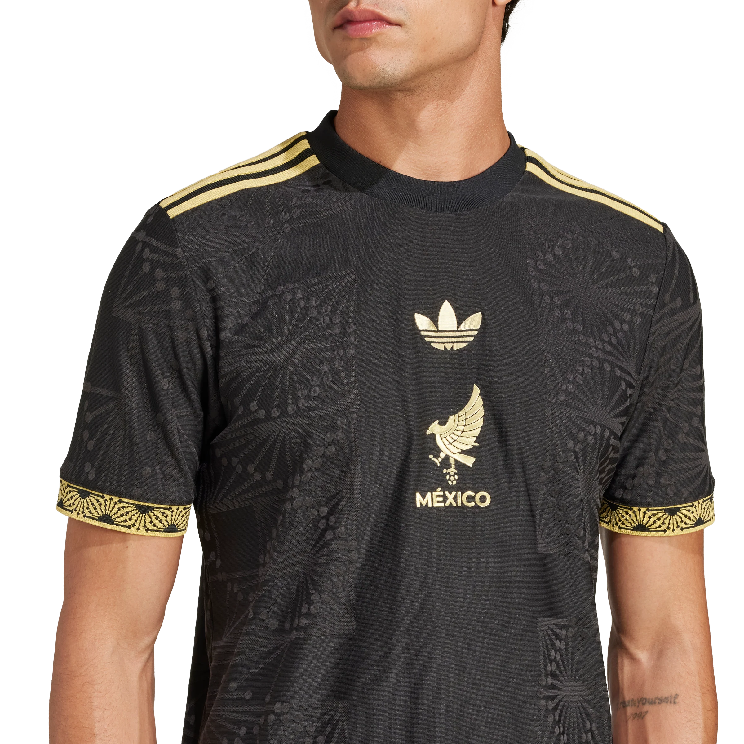 Adidas Mens Mexico Gold Jersey - Image 4