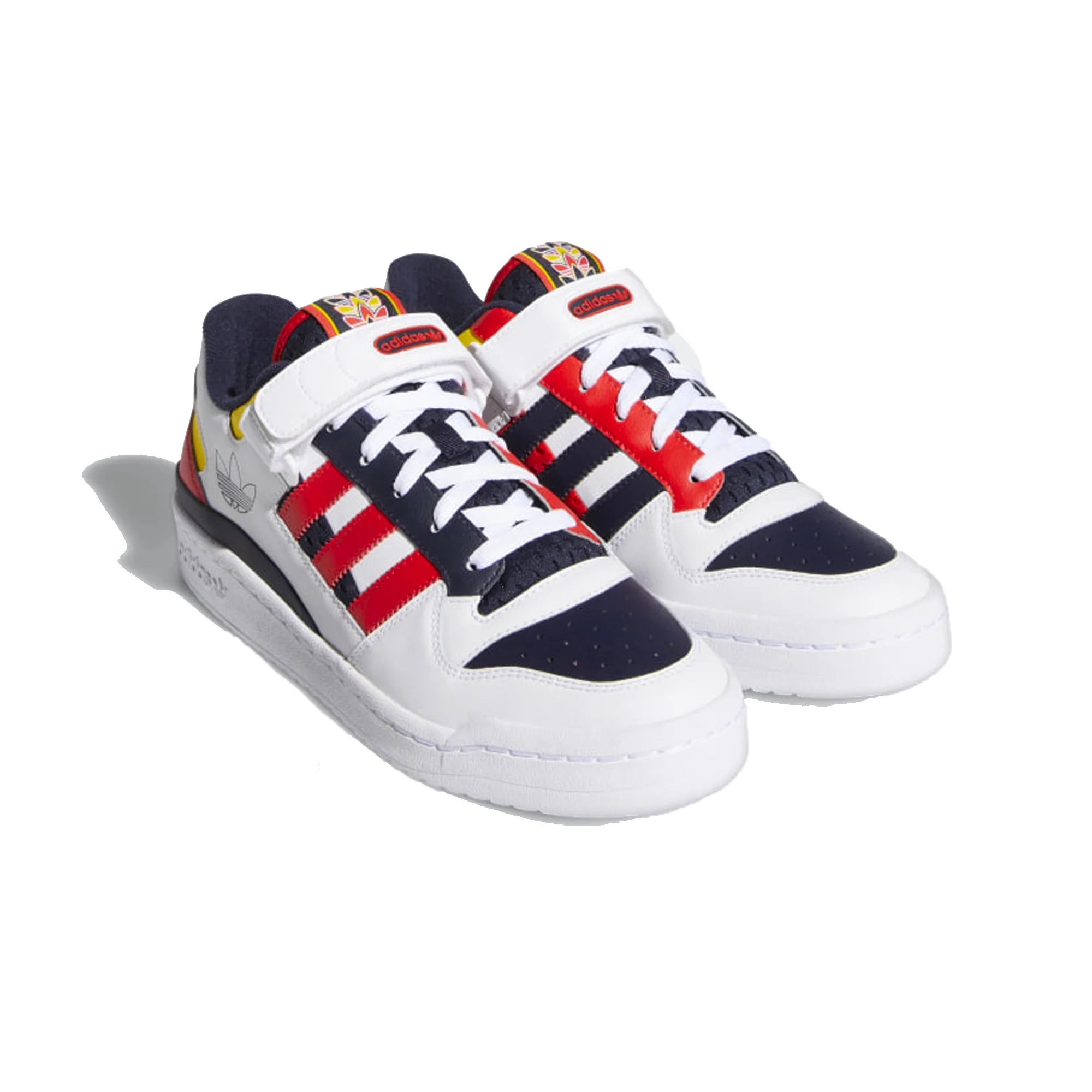 Adidas Mens Forum Low Shoes Ftwr White/ Legend Ink - Image 2