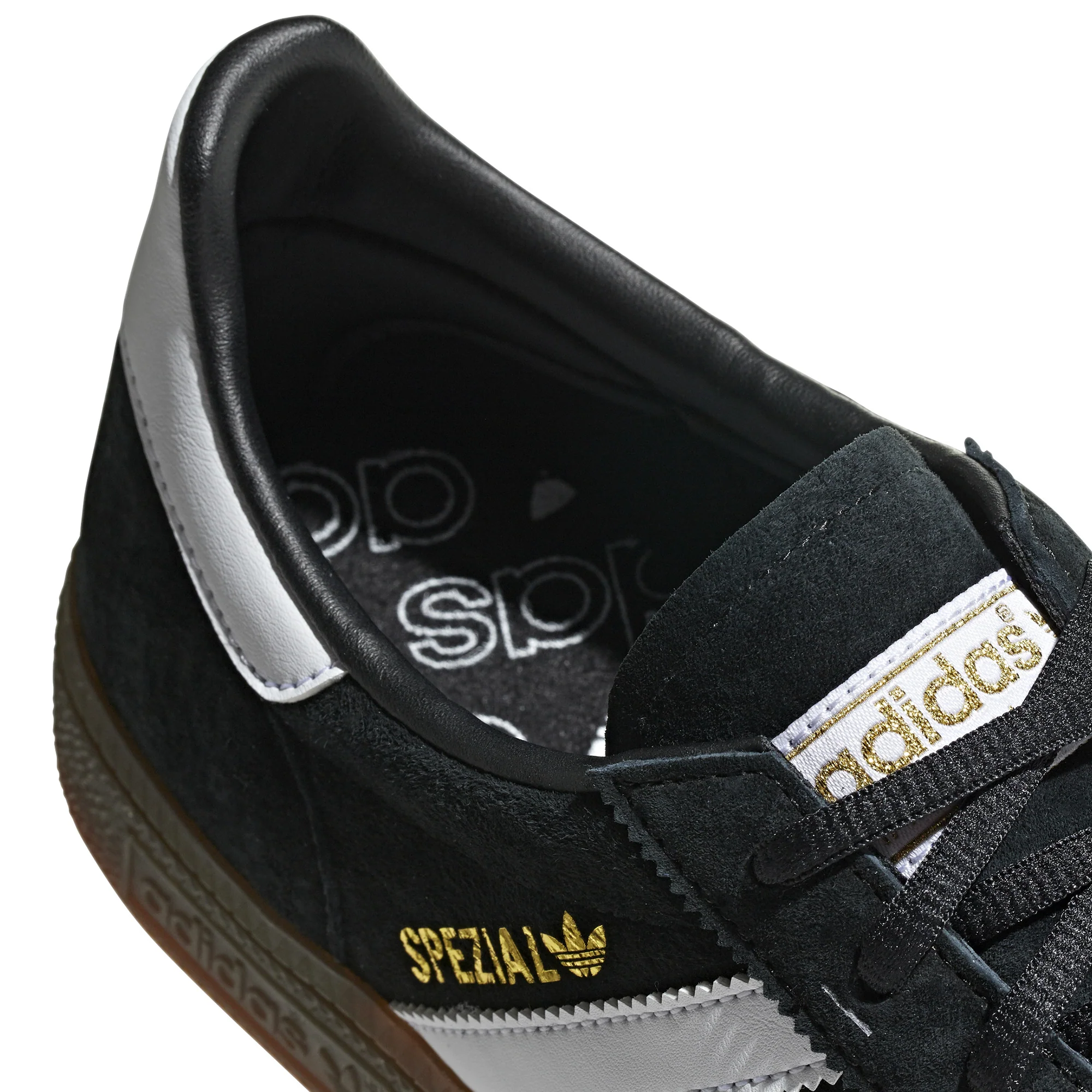 Adidas Mens Handball Spezial Black Gum Shoes - Image 4
