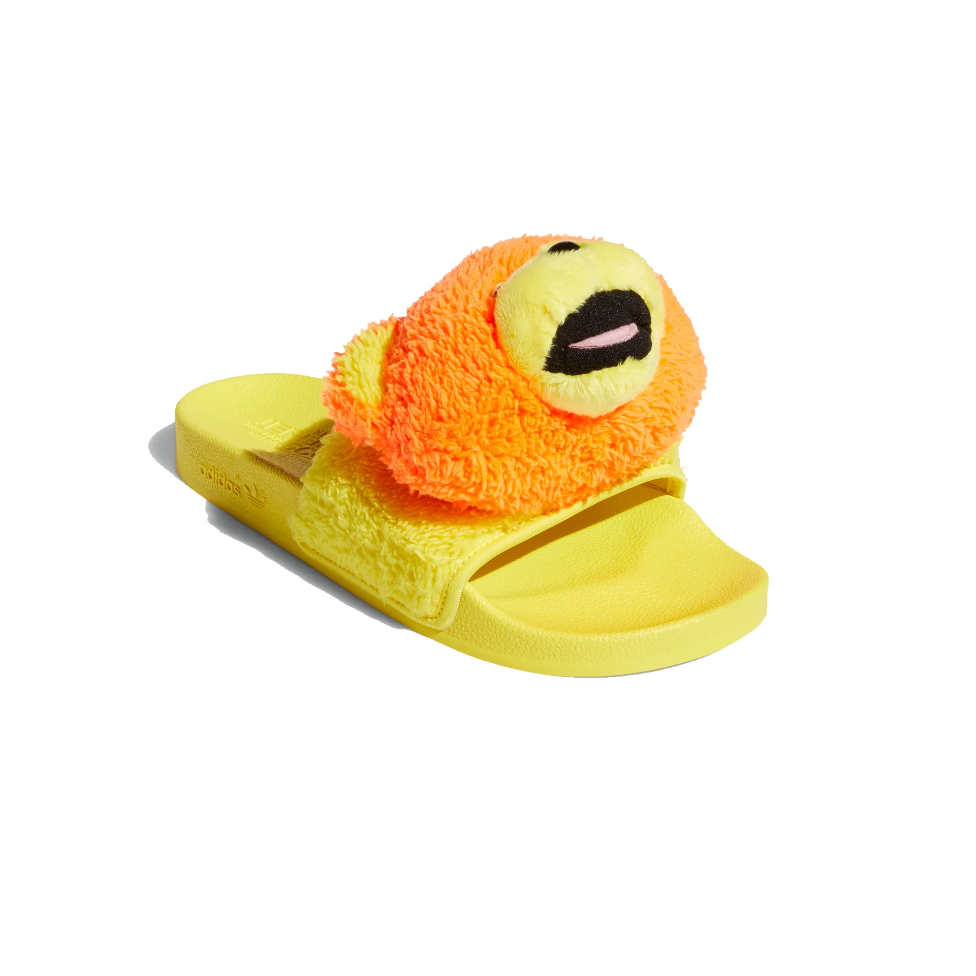 Adidas Mens JS Adilette Teddy Shoes 'SOrang' - Image 2