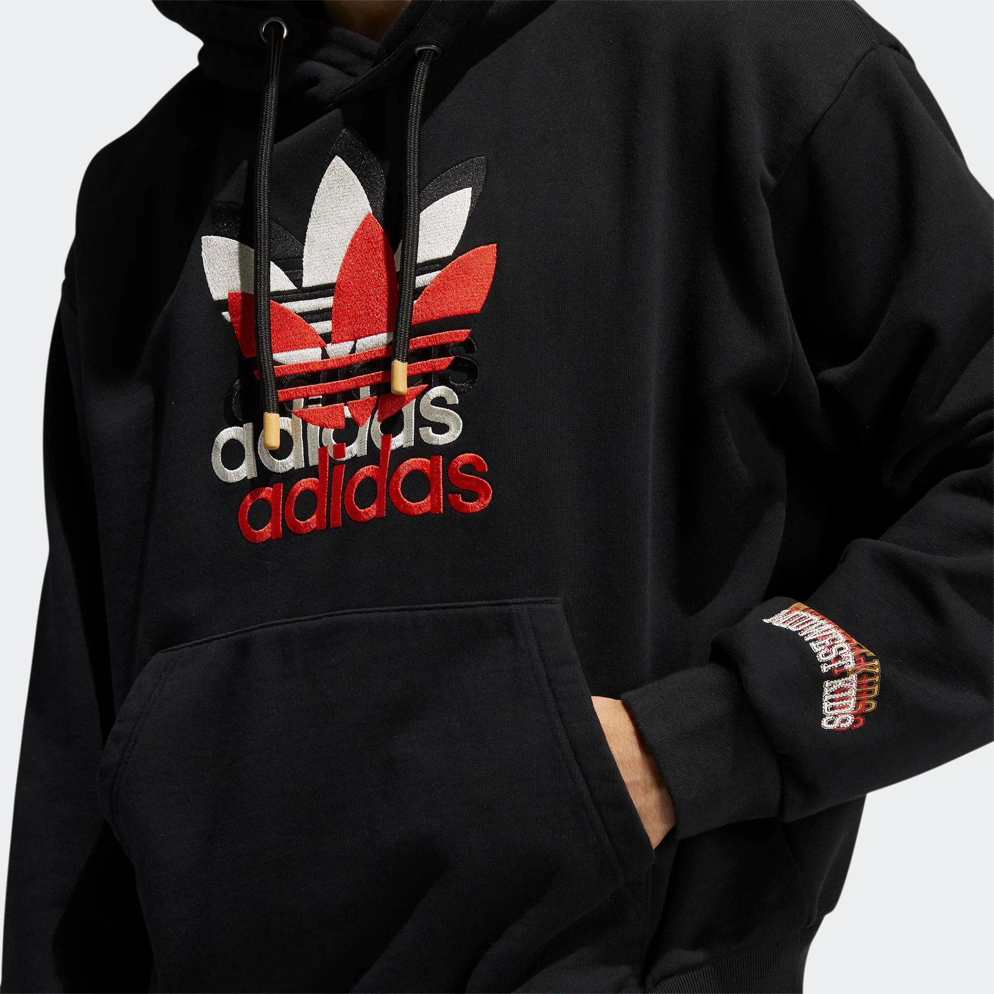 Adidas Mens Midwest Kids Heavy Hoody 'Black' - Image 4