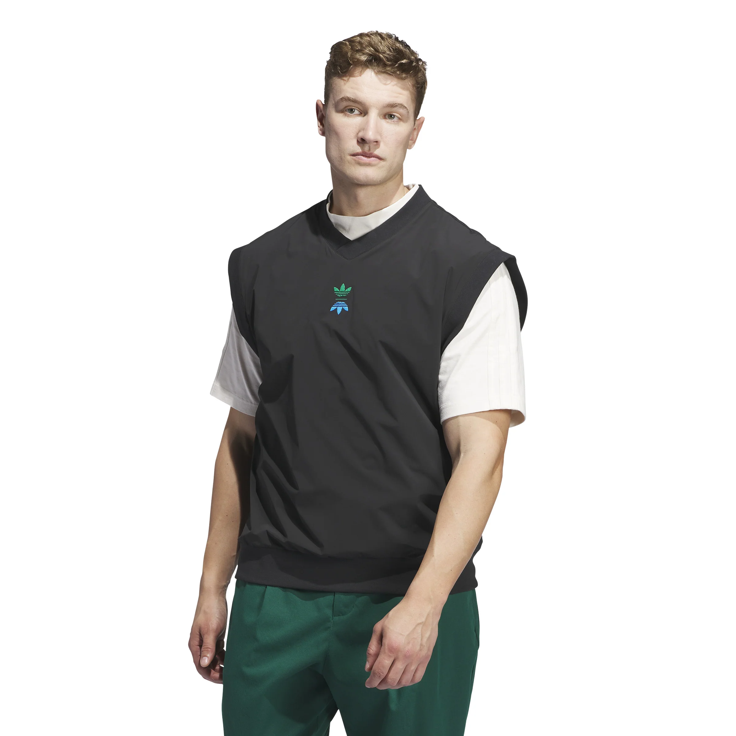 Adidas Golf Mens Rolling Links Pullover Vest - Image 2