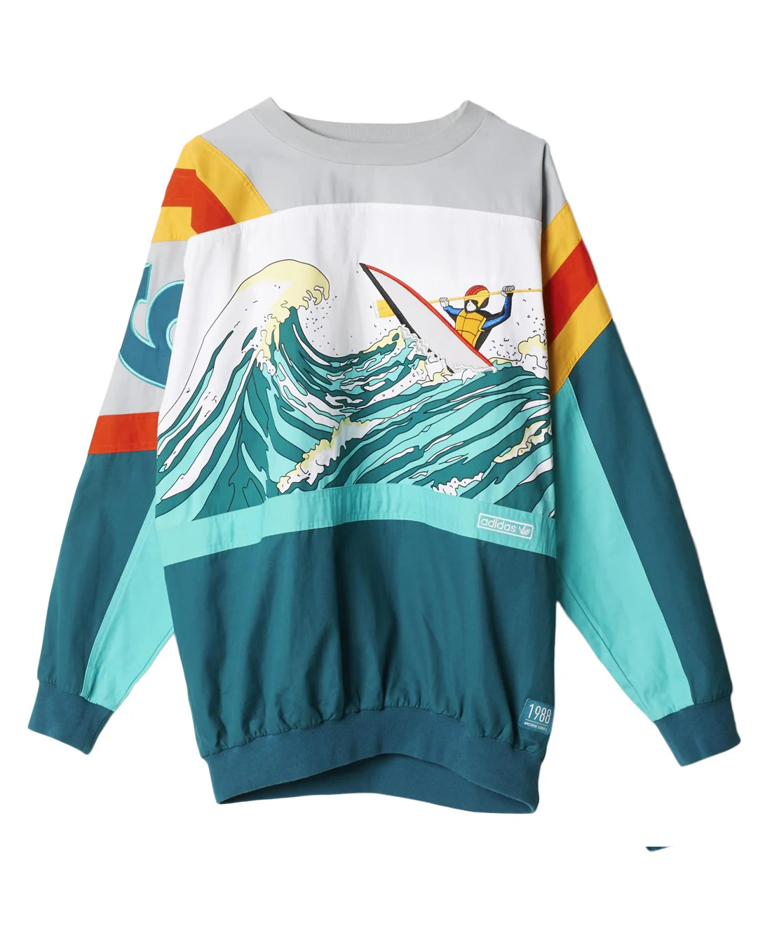 Adidas: Originals Canoe Island Crew-neck (Real Teal)