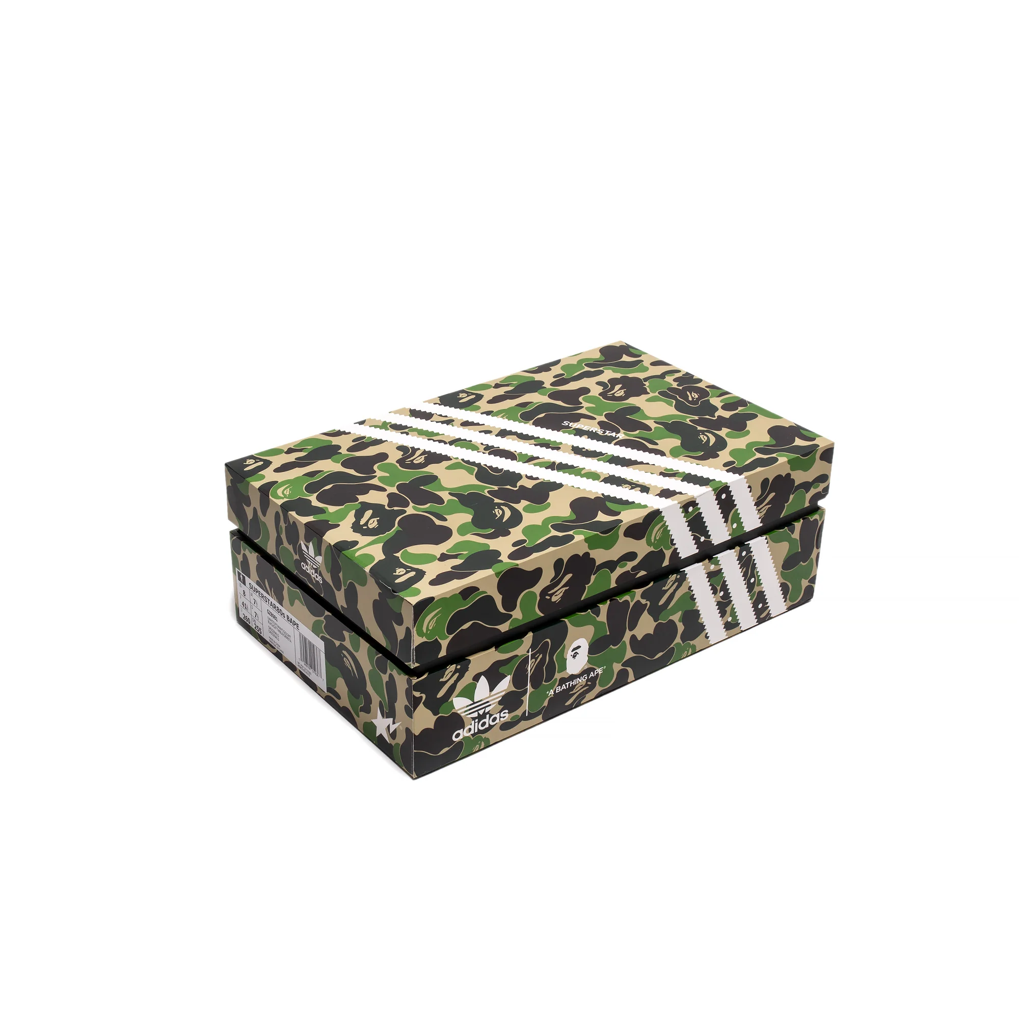 Adidas Mens Superstar80's Bape Shoes - Image 5