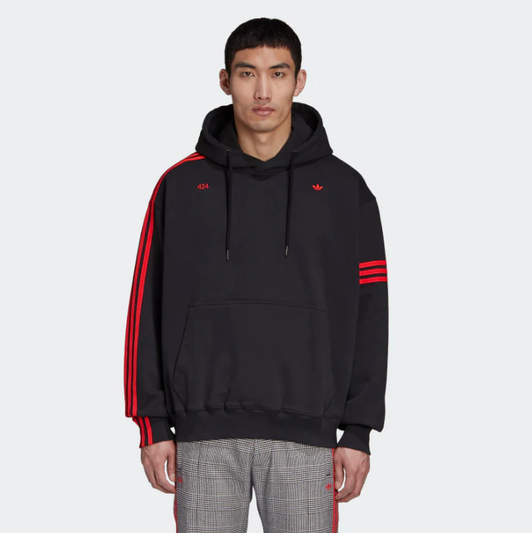 Adidas x 424 Mens Mens R.Y.V. Hoodie - Image 3