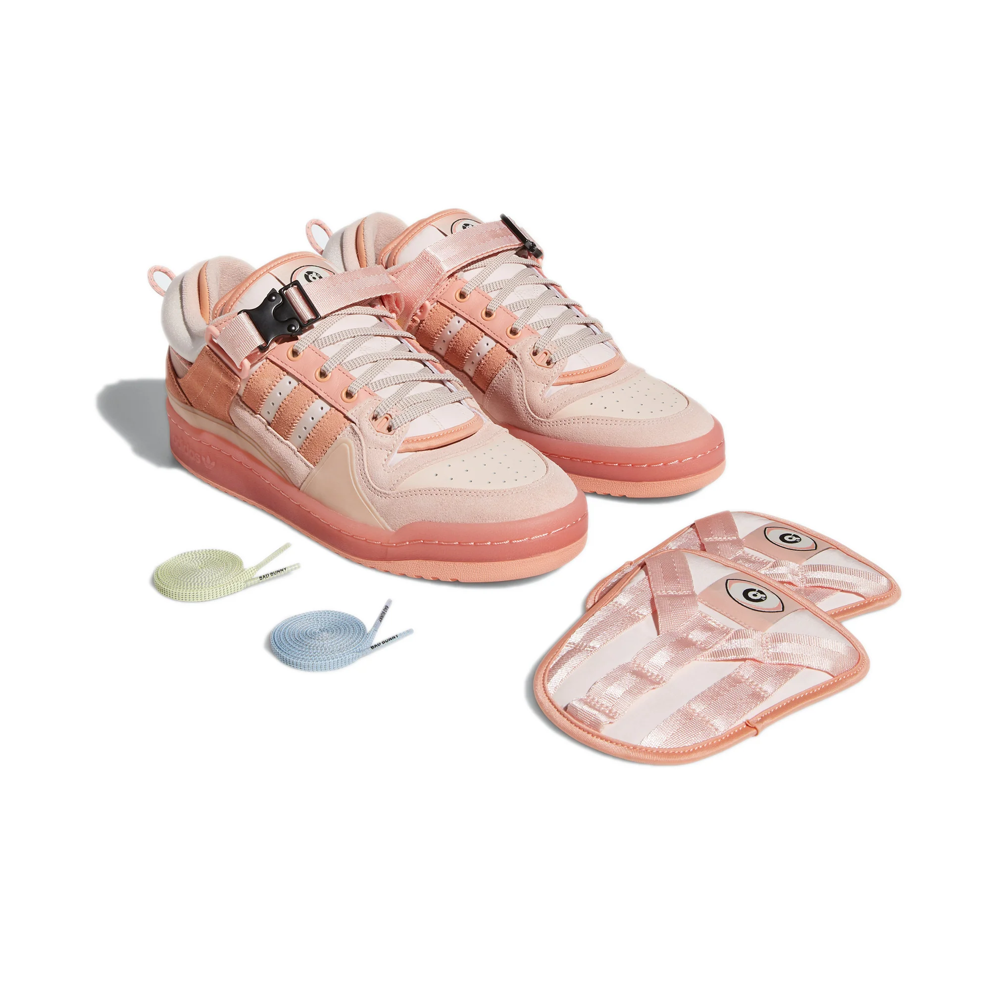 Adidas x Bad Bunny Mens Forum Easter Egg Shoes - Image 2