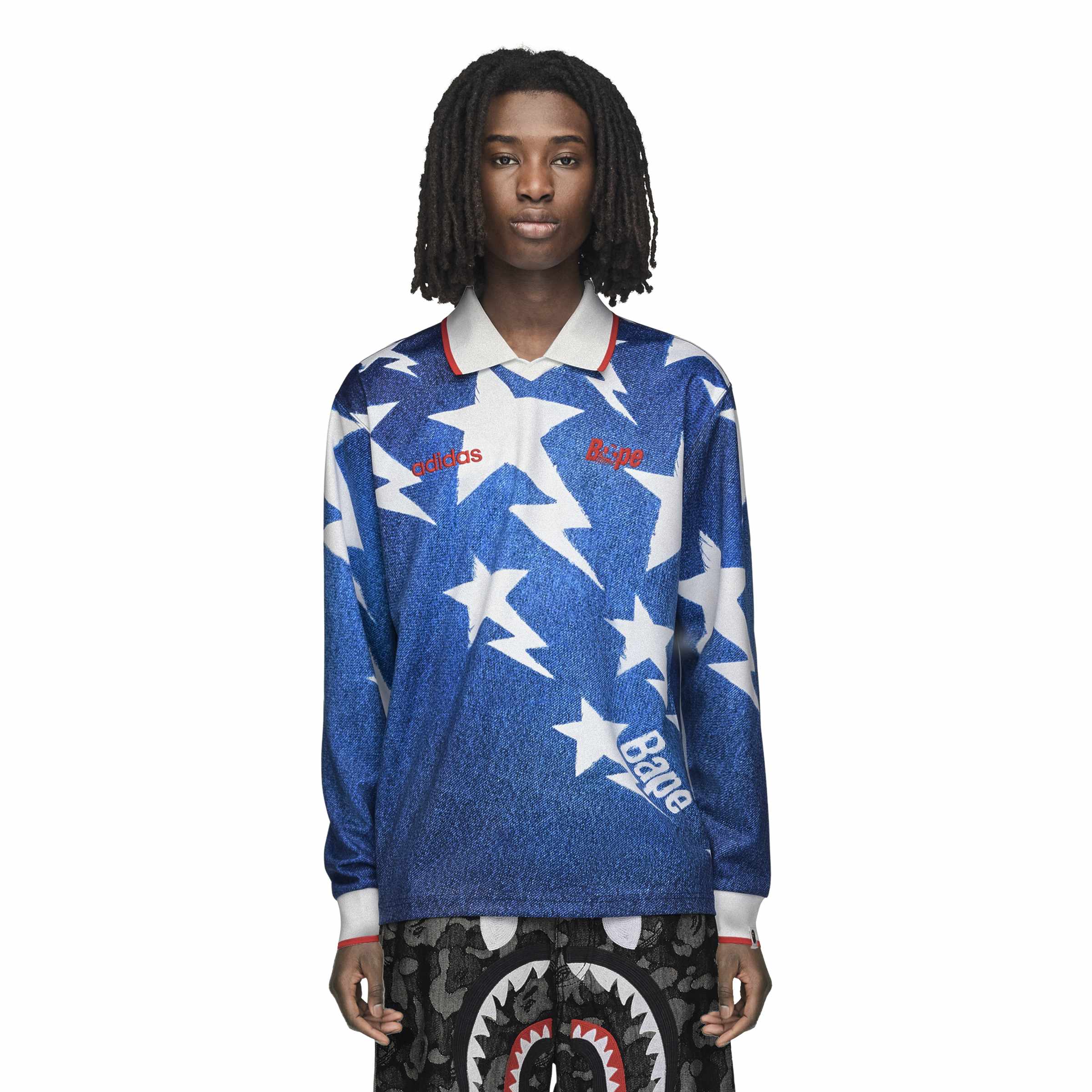 Adidas x Bape Mens LSL Star Jersey - Image 2