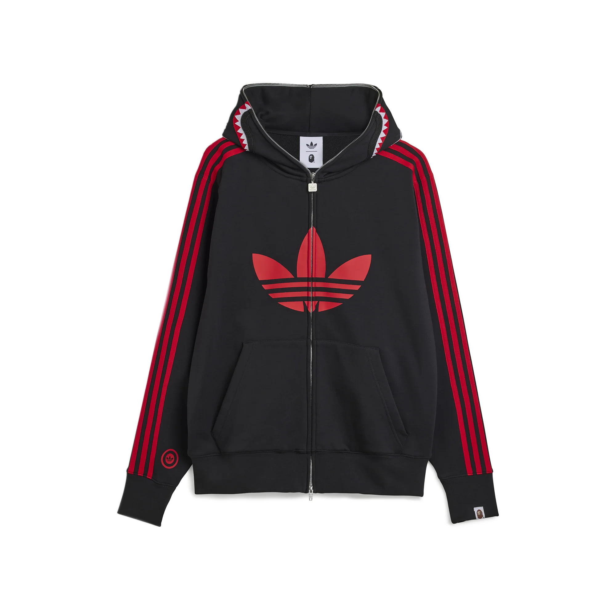 Adidas x Bape Mens Shark Full-Zip Hoodie