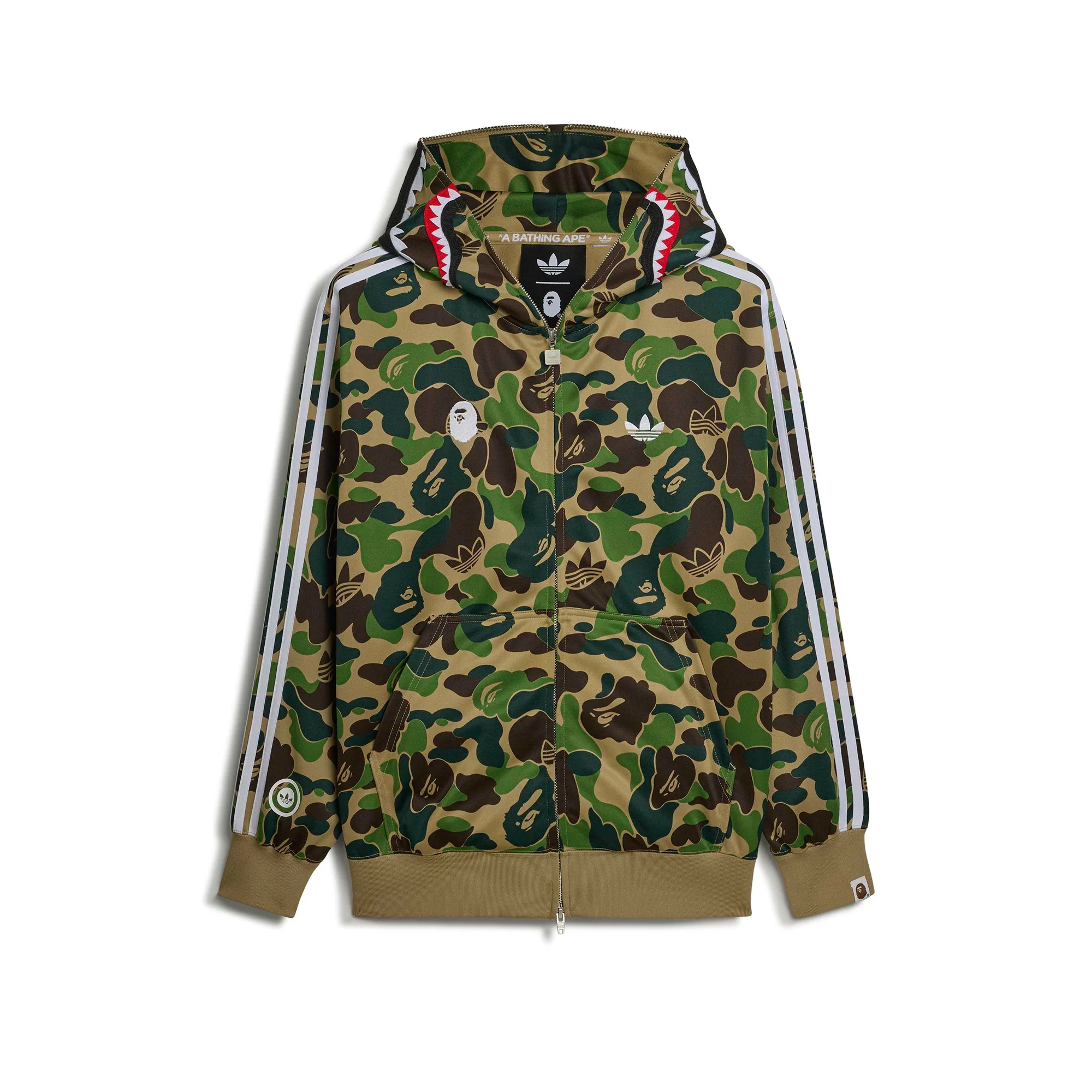 Adidas x Bape Mens Shark Track Hoodie Jacket