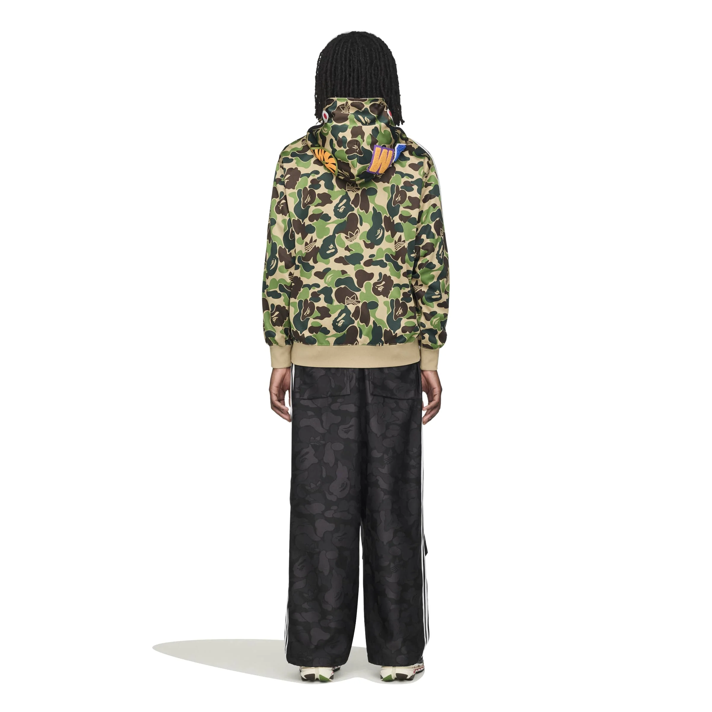 Adidas x Bape Mens Shark Track Hoodie Jacket - Image 3