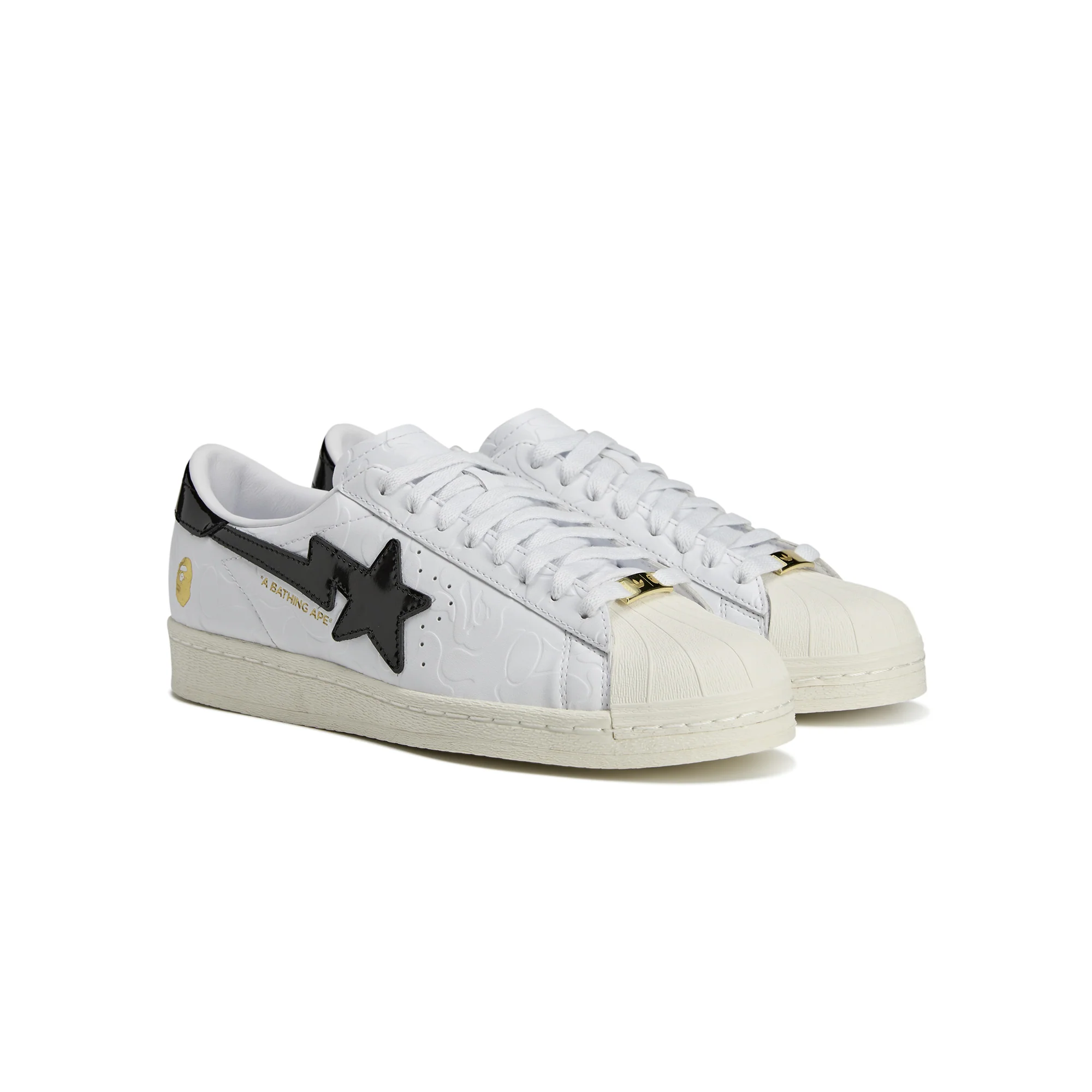 Adidas x Bape Mens Superstar Shoes - Image 2