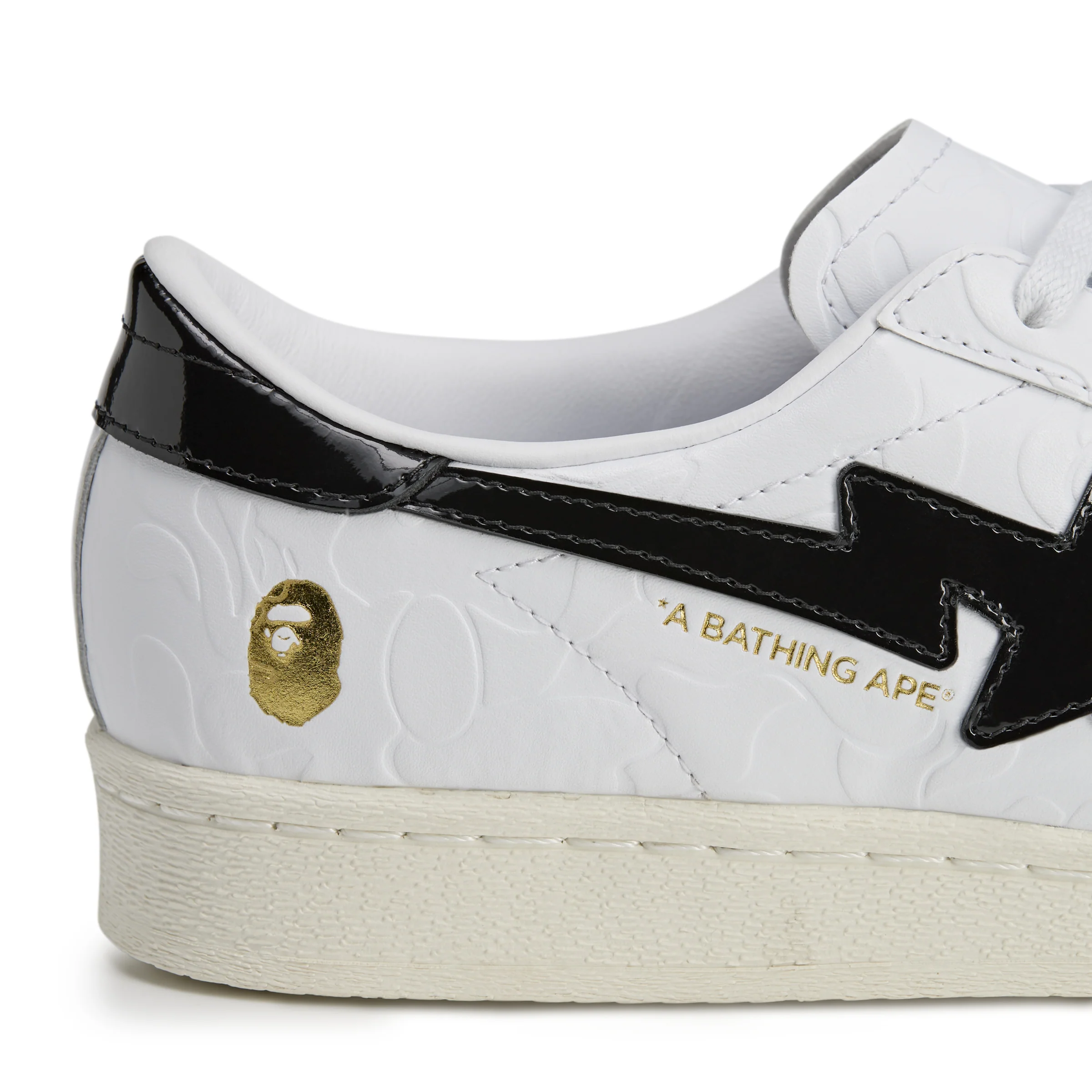 Adidas x Bape Mens Superstar Shoes - Image 4