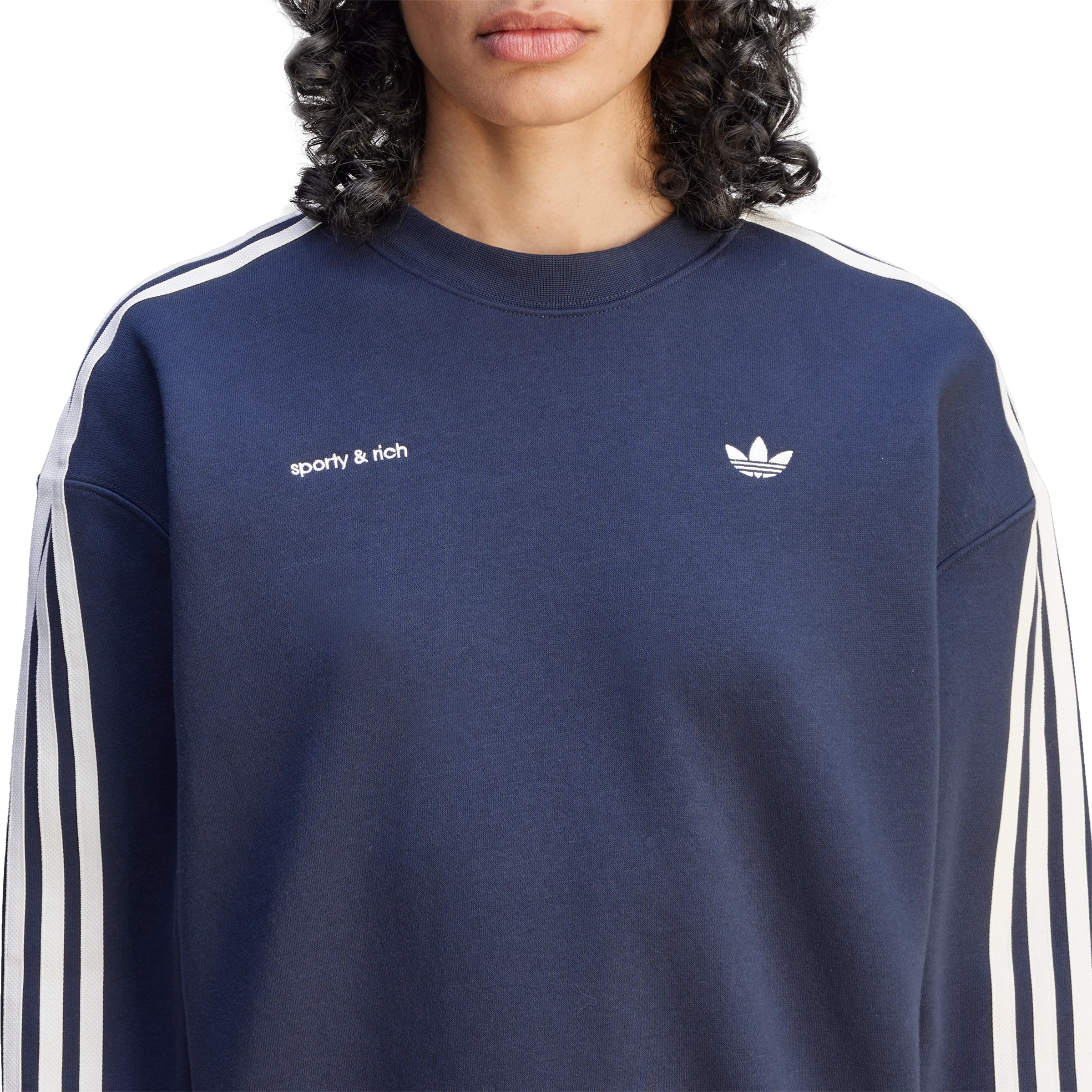 Adidas x Sporty & Rich Womens Sweatshirt - Image 4