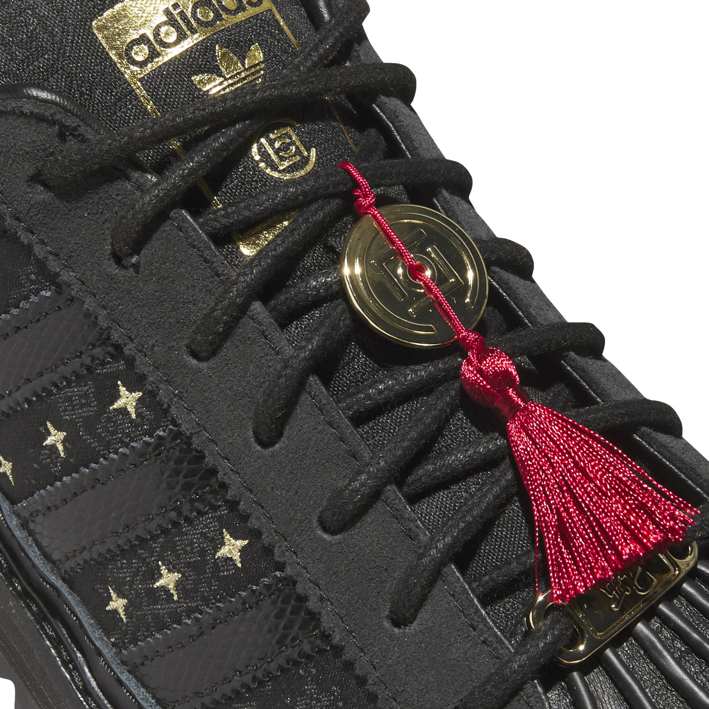 Adidas x CLOT Mens Superstar "Lunar New Year" Shoes - Image 4