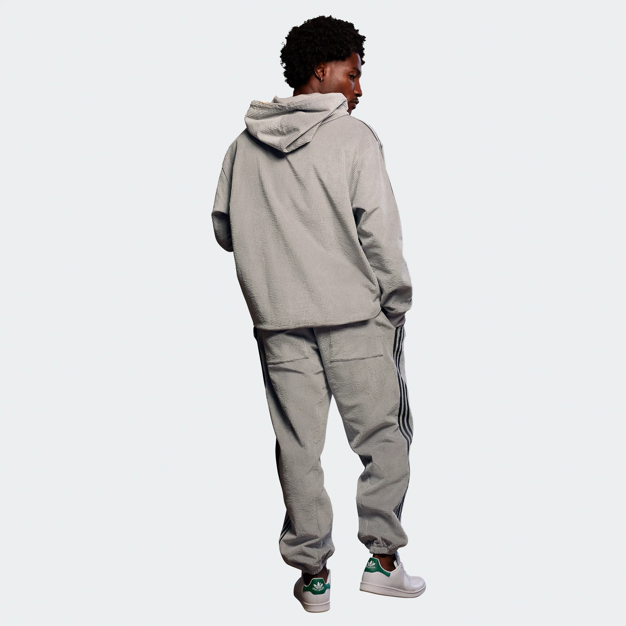 Adidas x Ivy Park Corduroy Sweatpants 'Grey' - Image 3