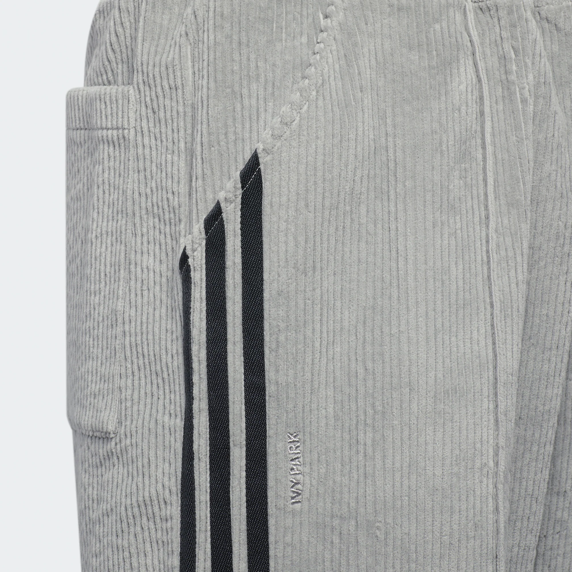 Adidas x Ivy Park Corduroy Sweatpants 'Grey' - Image 4