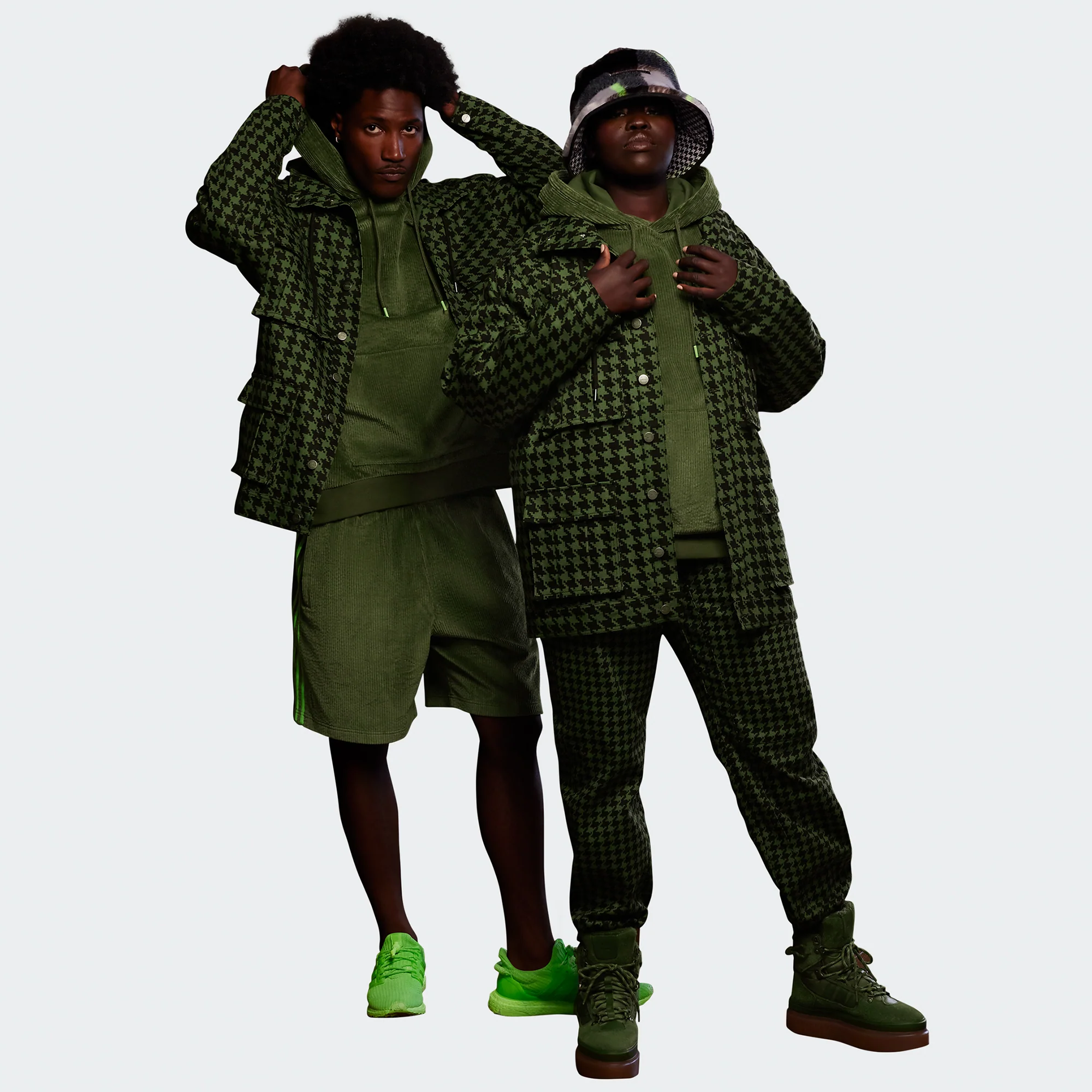 Adidas x Ivy Park Cotton Twill Track Jacket 'Dark Blue/Wild Pine' - Image 2