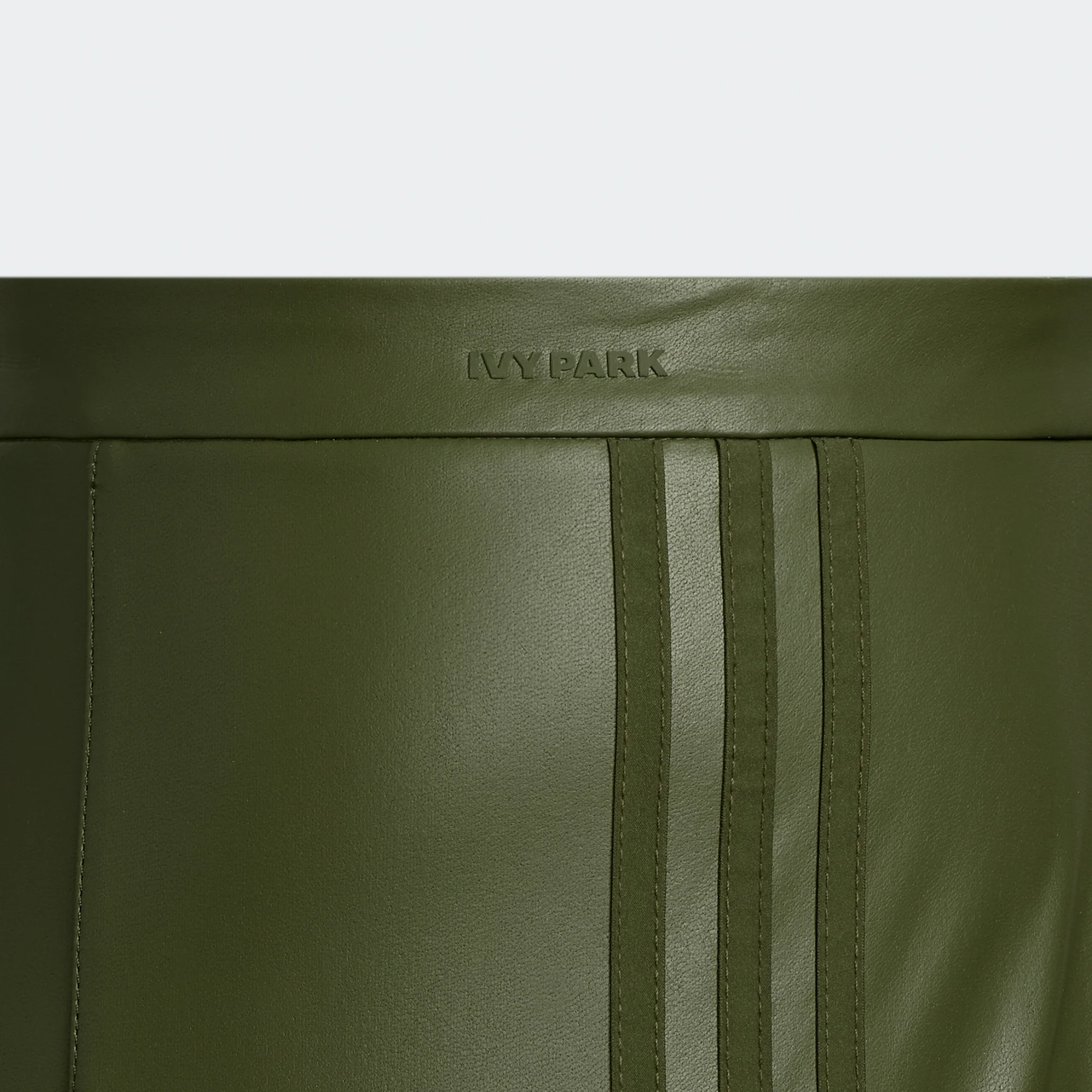 Adidas x Ivy Park Womens Faux Leather Skirt 'Wild Pine' - Image 4