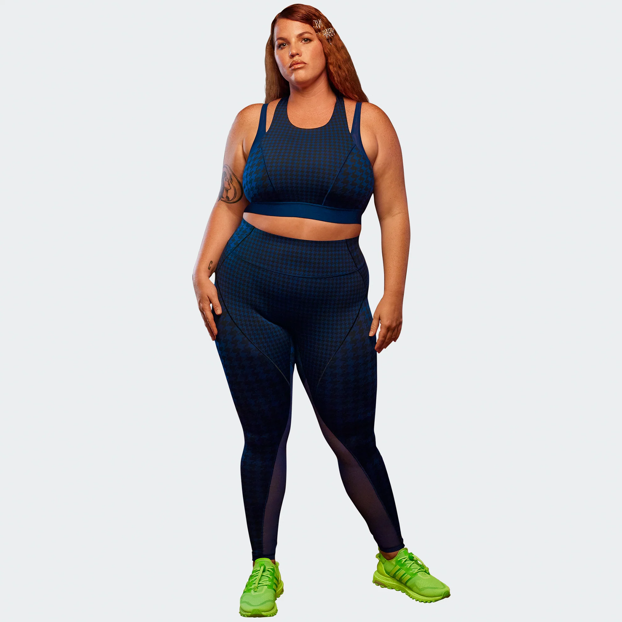 Adidas x Ivy Park Womens Halter Bra 2.0 'Dark Blue' - Image 2