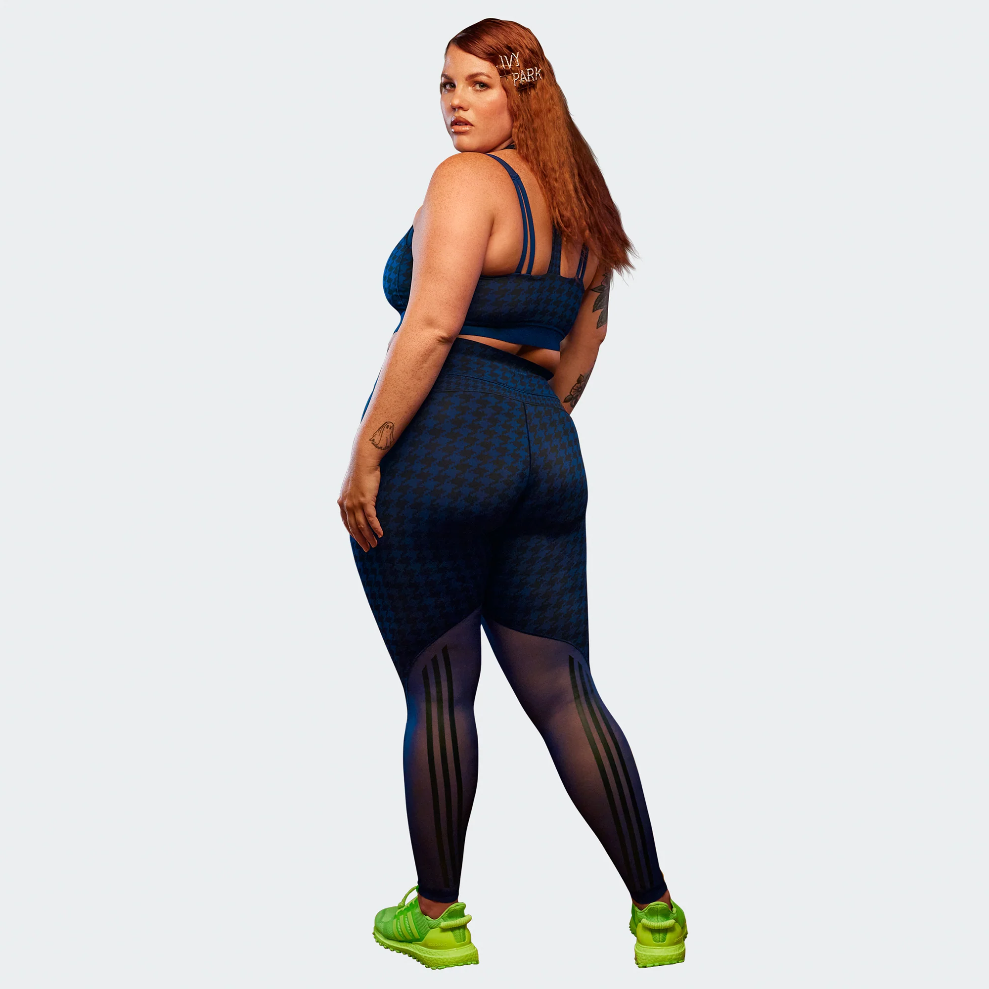 Adidas x Ivy Park Womens Halter Bra 2.0 'Dark Blue' - Image 3