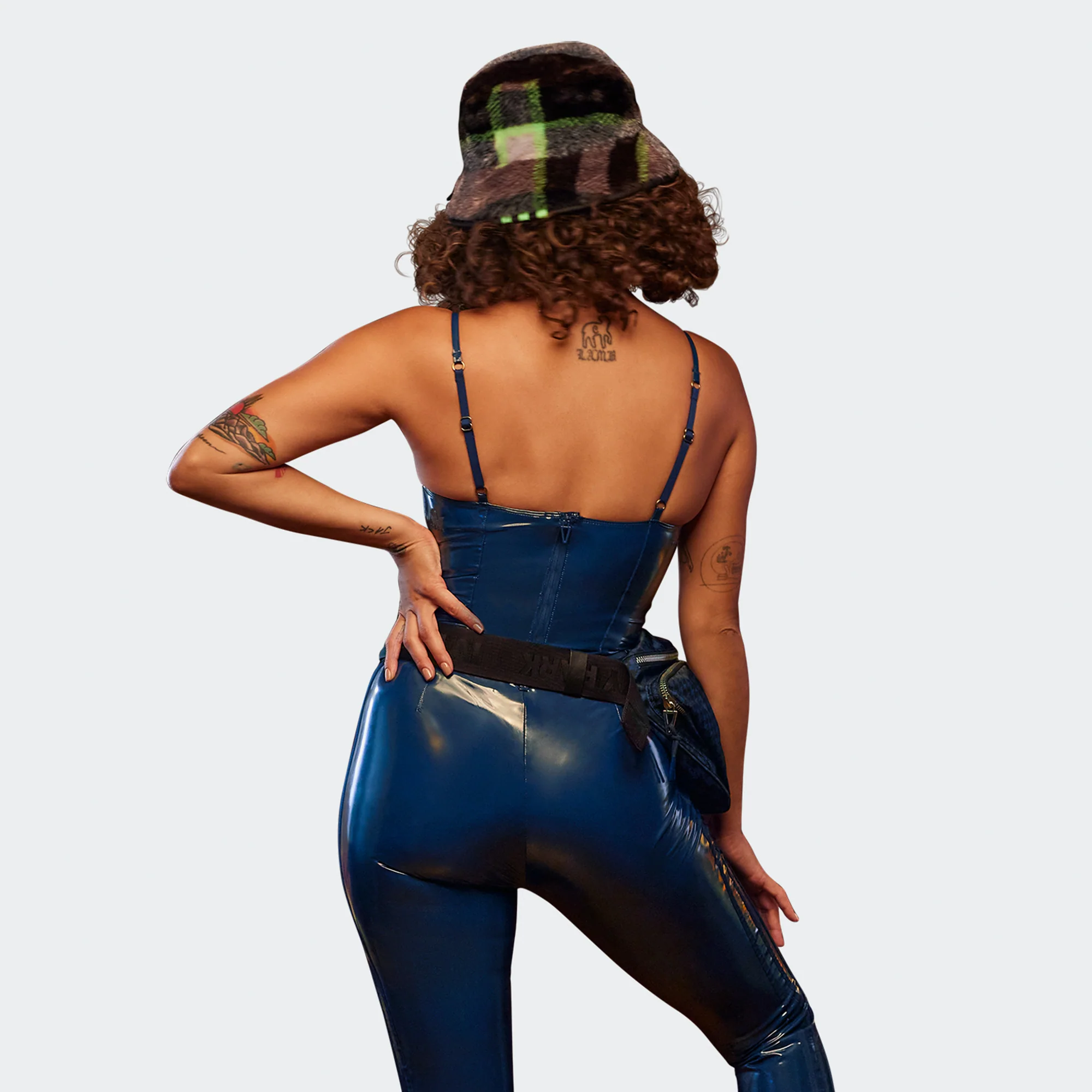 Adidas x Ivy Park Womens Latex Corset Bodysuit - Image 4