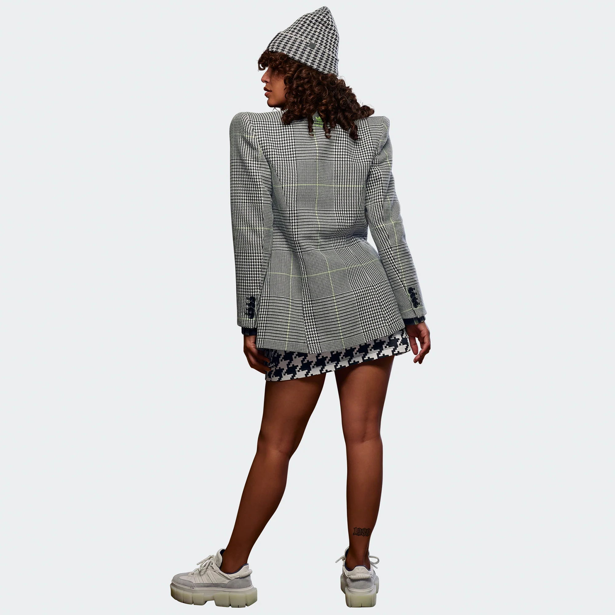 Adidas x Ivy Park Womens Suit Jacket 'Wht/Blk/Slime' - Image 3