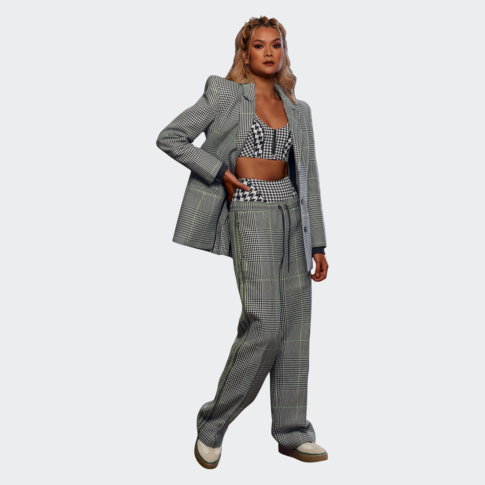 Adidas x Ivy Park Womens Suit Pant 'White/Blk/Sl' - Image 2