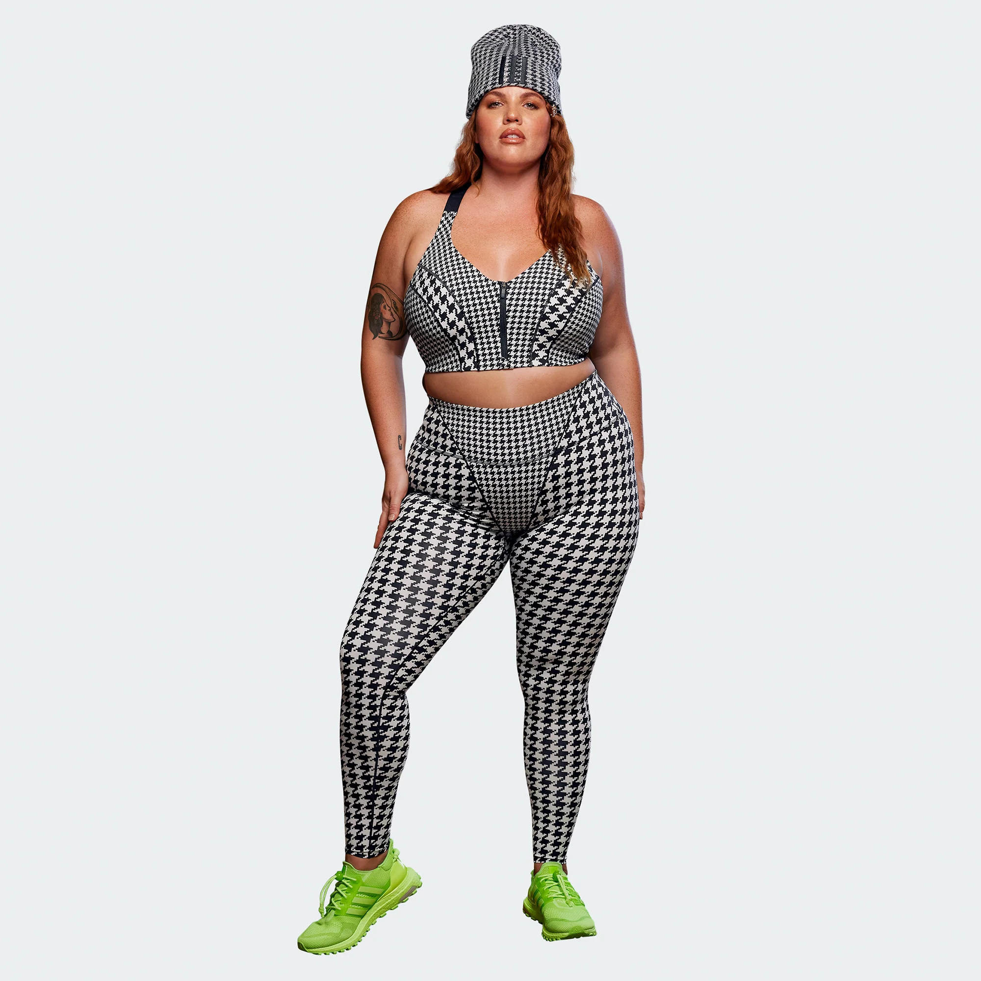 Adidas x Ivy Park Womens Zip Bra 2.0 'Clear Grey/Blk' - Image 2