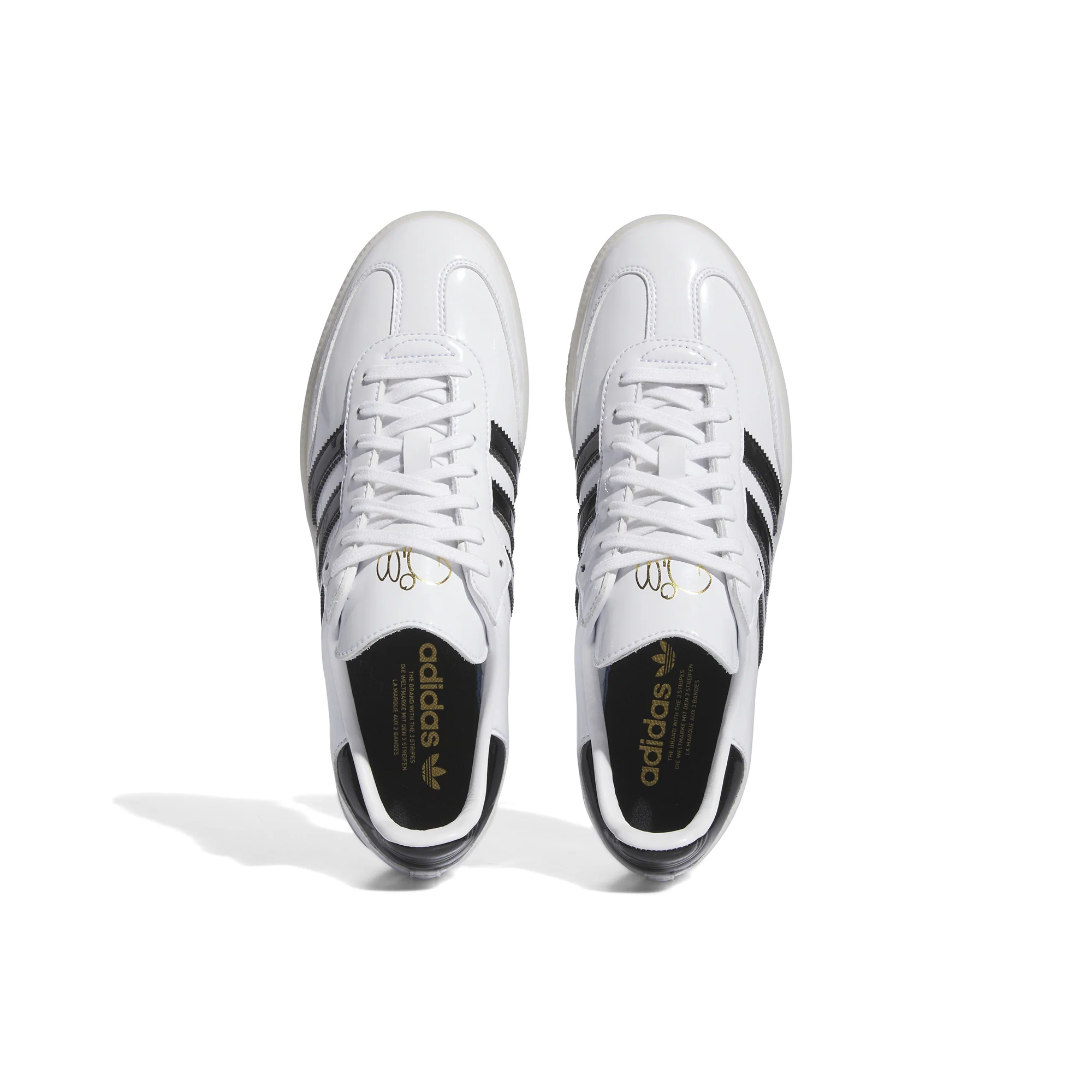 Adidas x Jason Dill Patent Leather Samba Shoes - Image 2