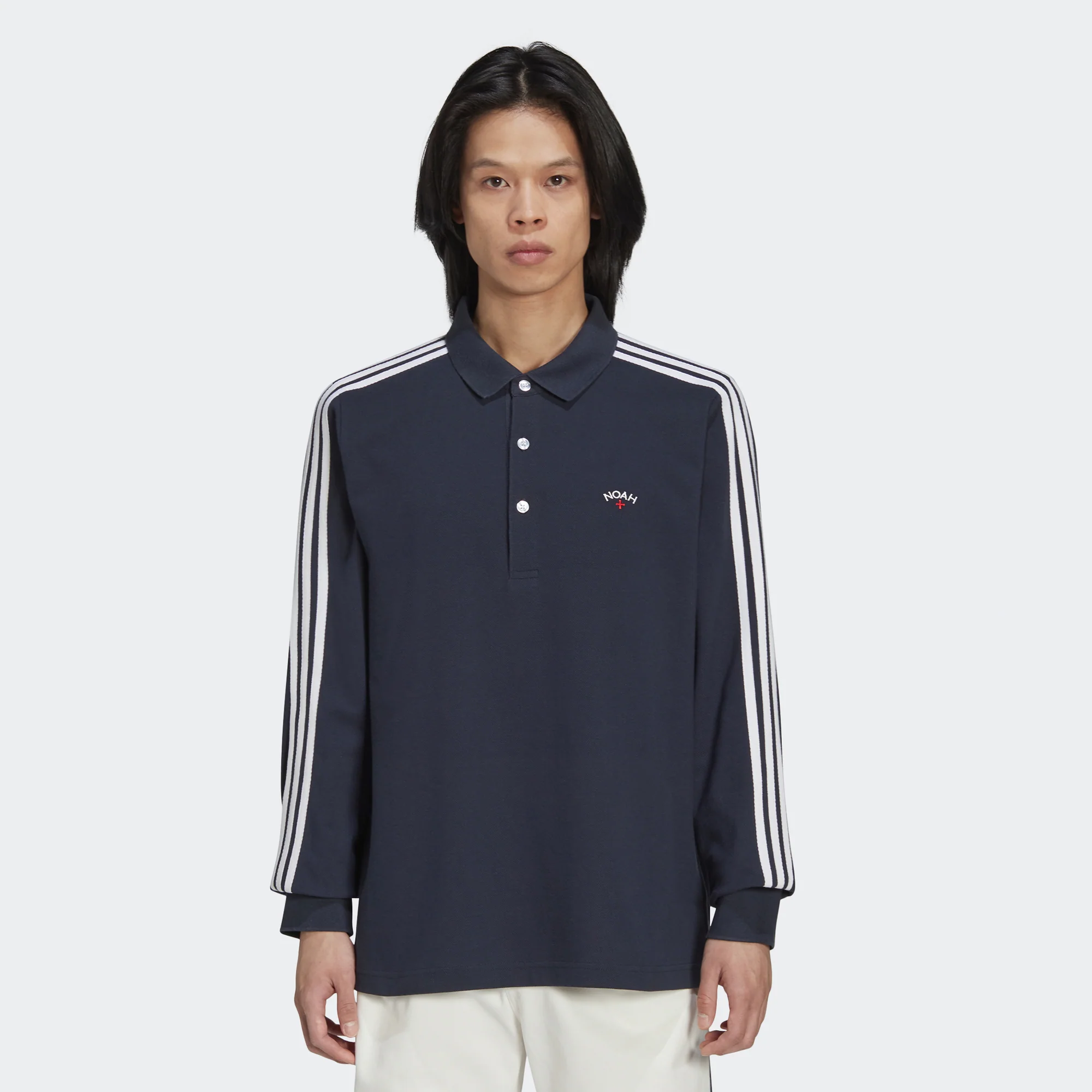 Adidas x Noah Mens LS Polo - Image 2