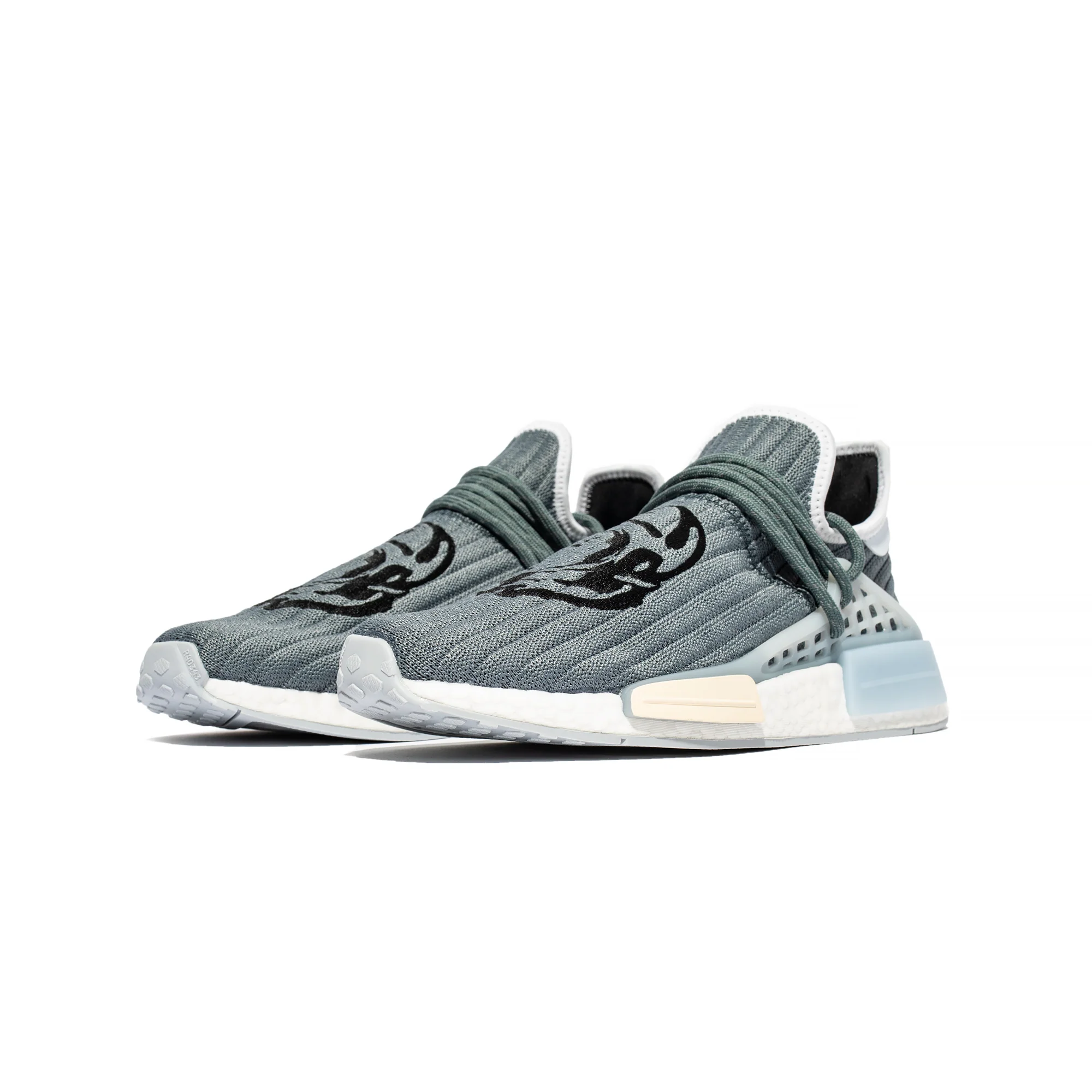 Adidas Mens HU NMD Shoes 'Custom/Halblu' - Image 3