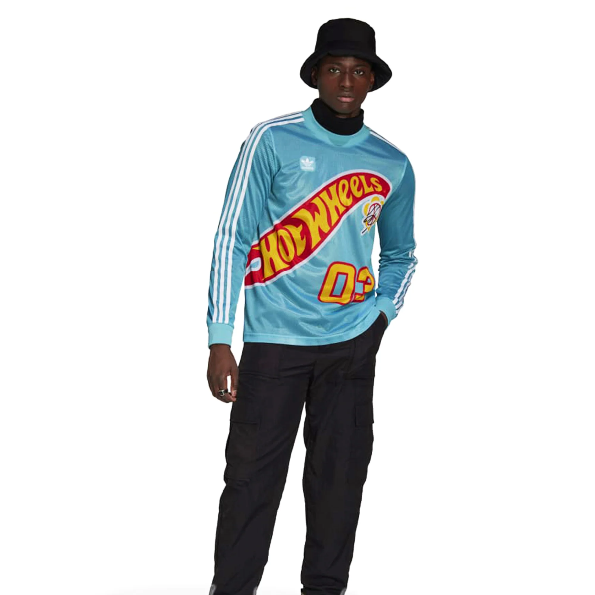 Adidas x Sean Wotherspoon x Hot Wheels Mens Mesh LS Tee - Image 2
