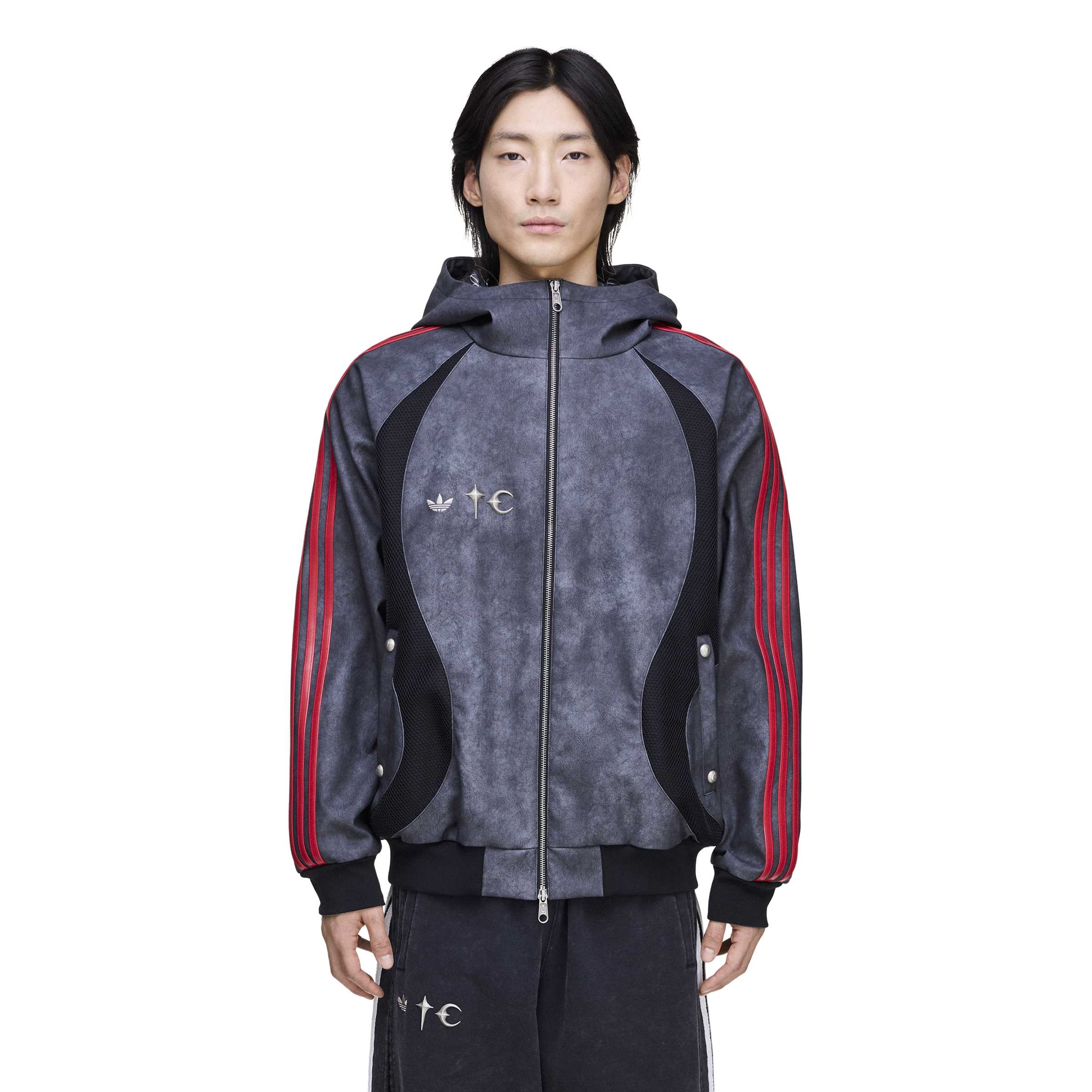 Adidas x Thug Club Mens Leather Jacket - Image 2