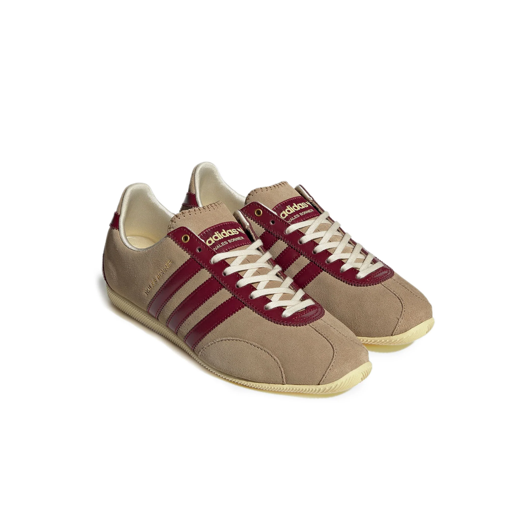 Adidas Mens WB Japan Shoes 'Cardboard/Collegiate Burgundy' - Image 2