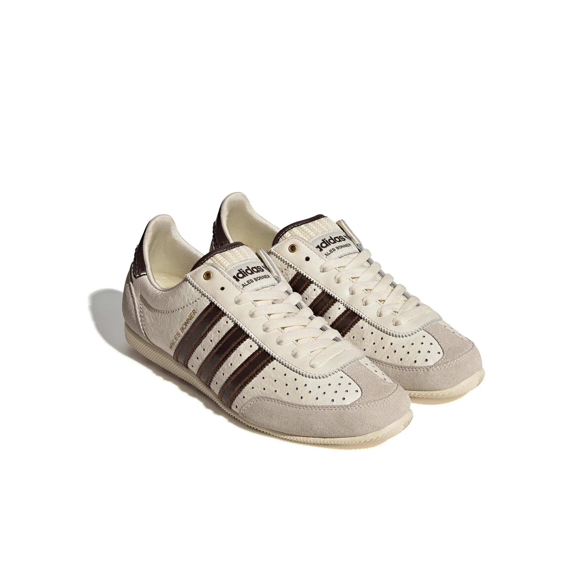 Adidas Mens WB Japan Shoes 'Cream White/Easy Yellow' - Image 2