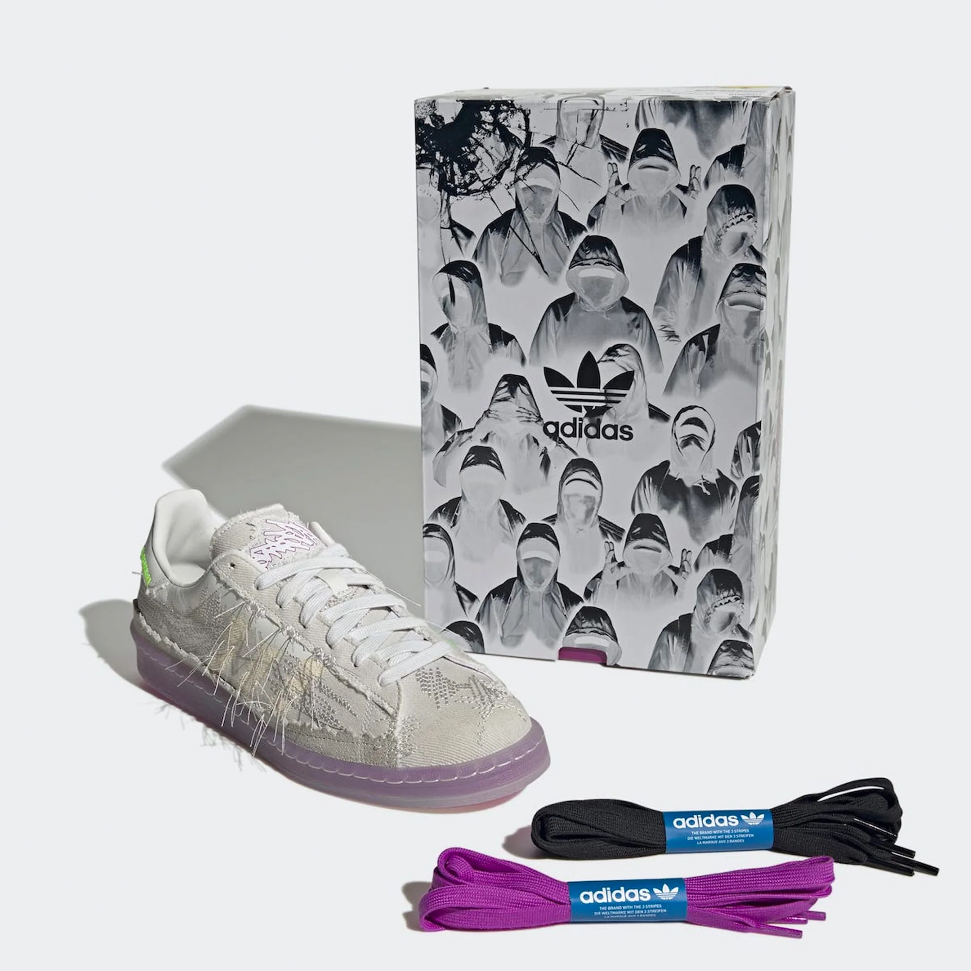 Adidas x Youth Of Paris Campus 80s Shoes - Image 4
