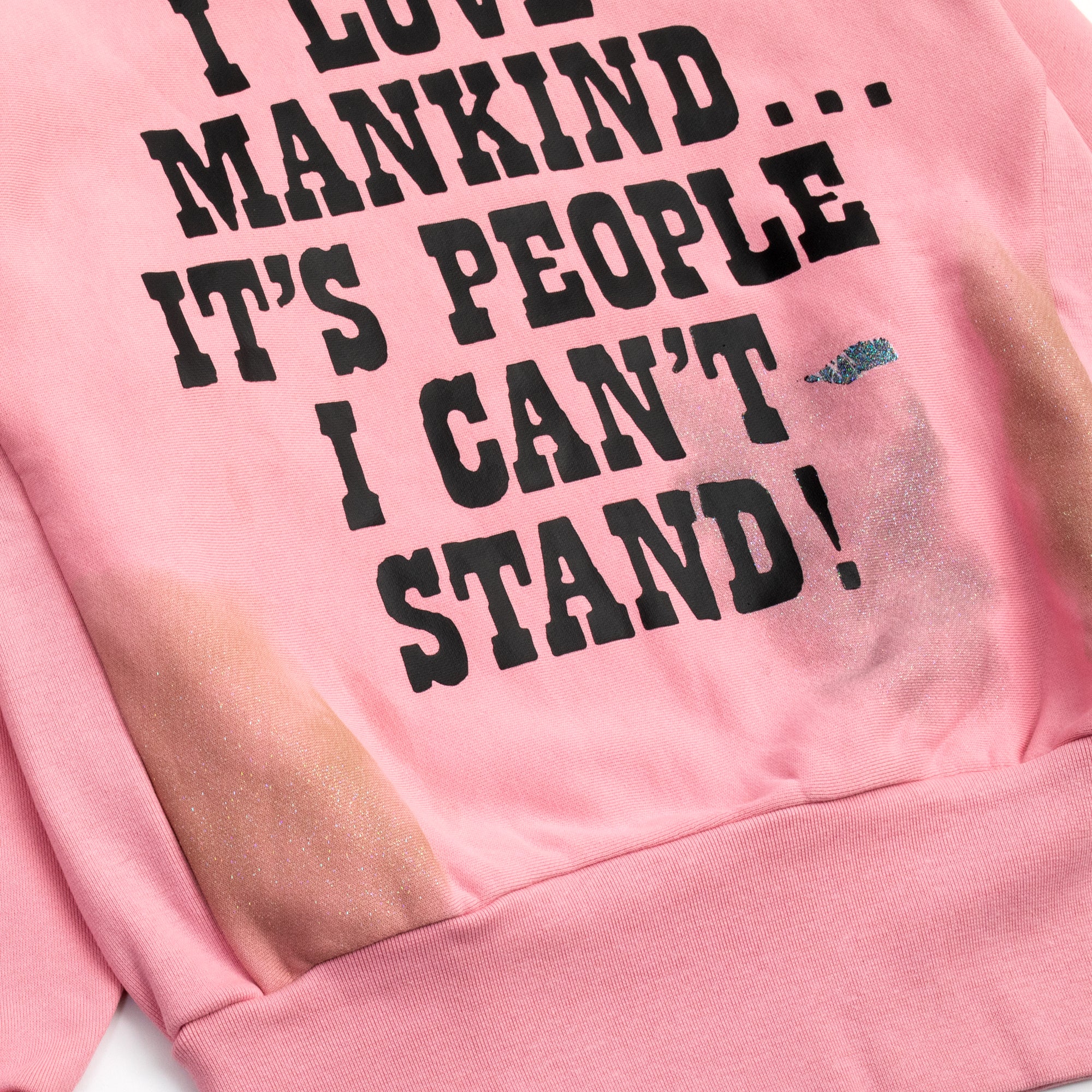 Advisory Board Crystals Mens I Love Mankind But.. Sweatshirt - Image 3