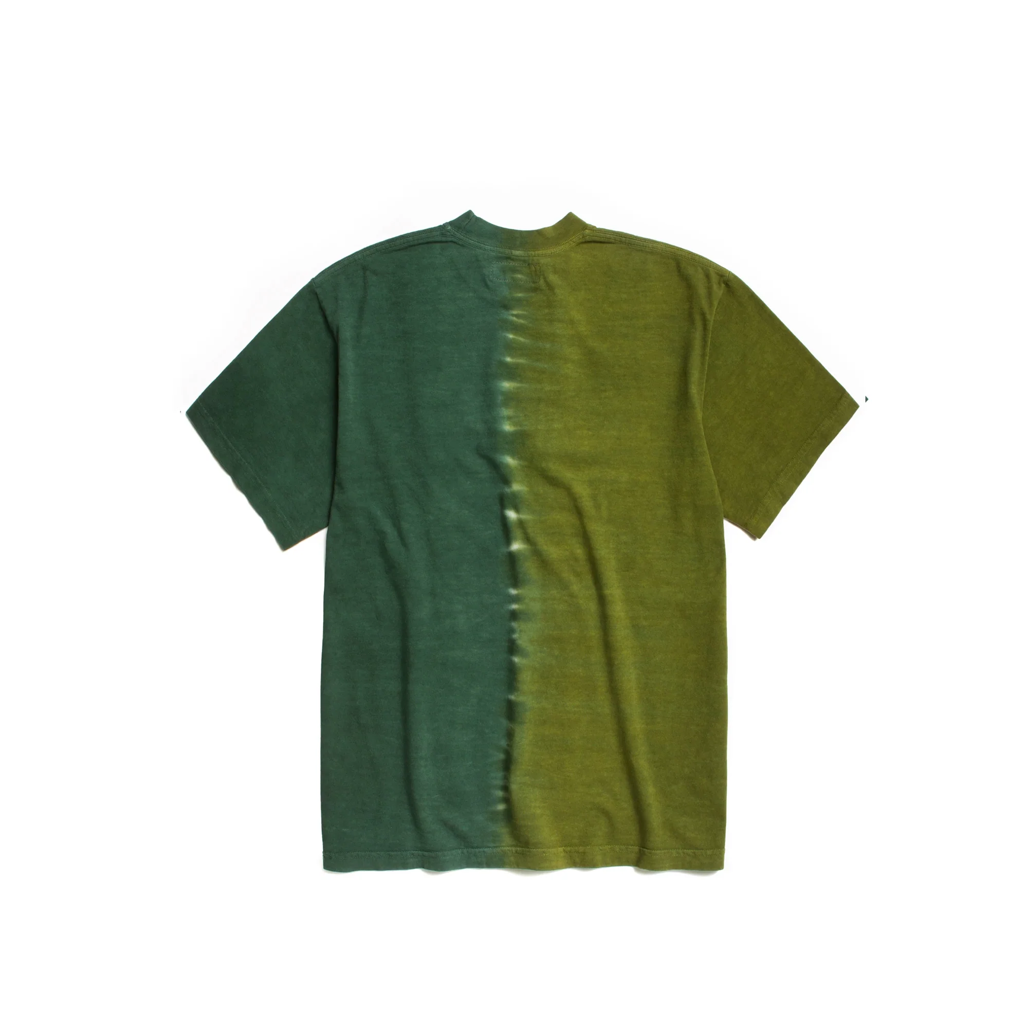 Afield Mens Duo Tone Tie Dye Shirt 'Green Tie Dye' - Image 2