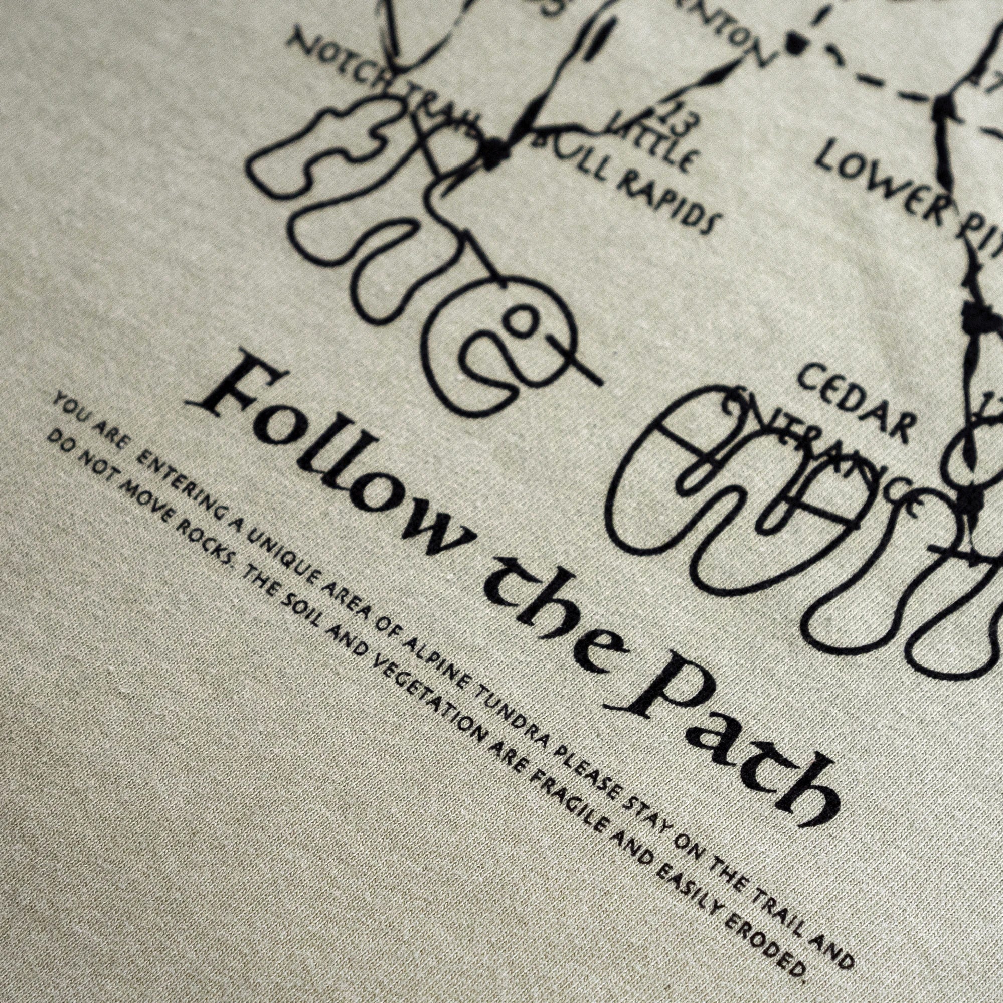 Afield Mens Path T-Shirt 'Sand' - Image 2